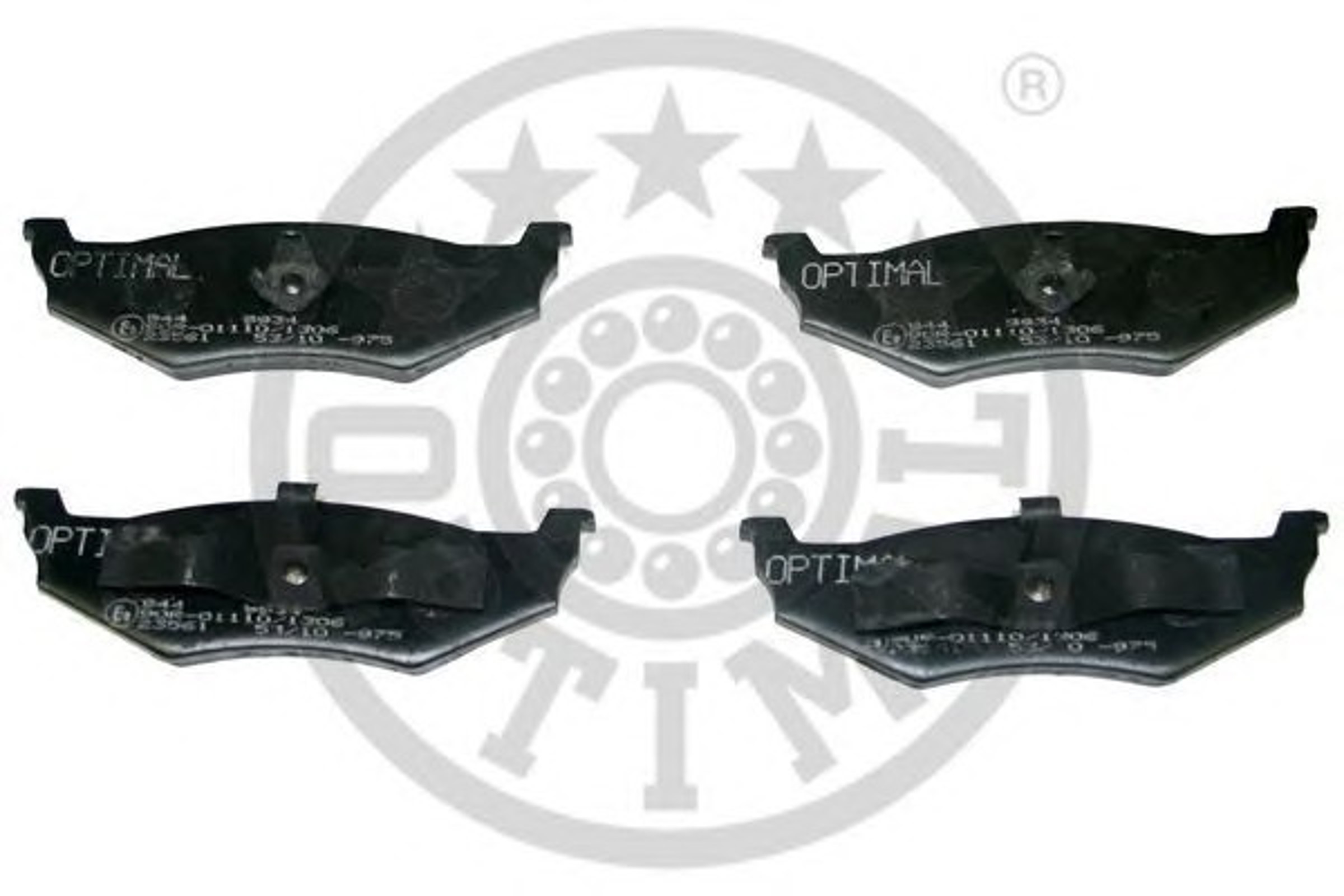 Колодки тормозные дисковые OPTIMAL 9934