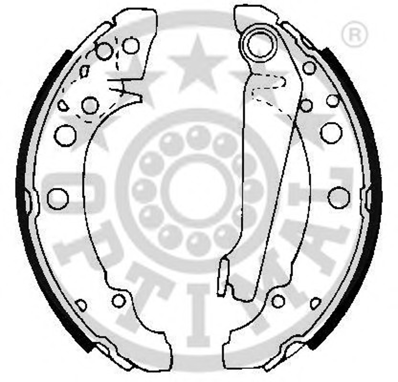 Колодки тормозные барабанные OPTIMAL BB-0450