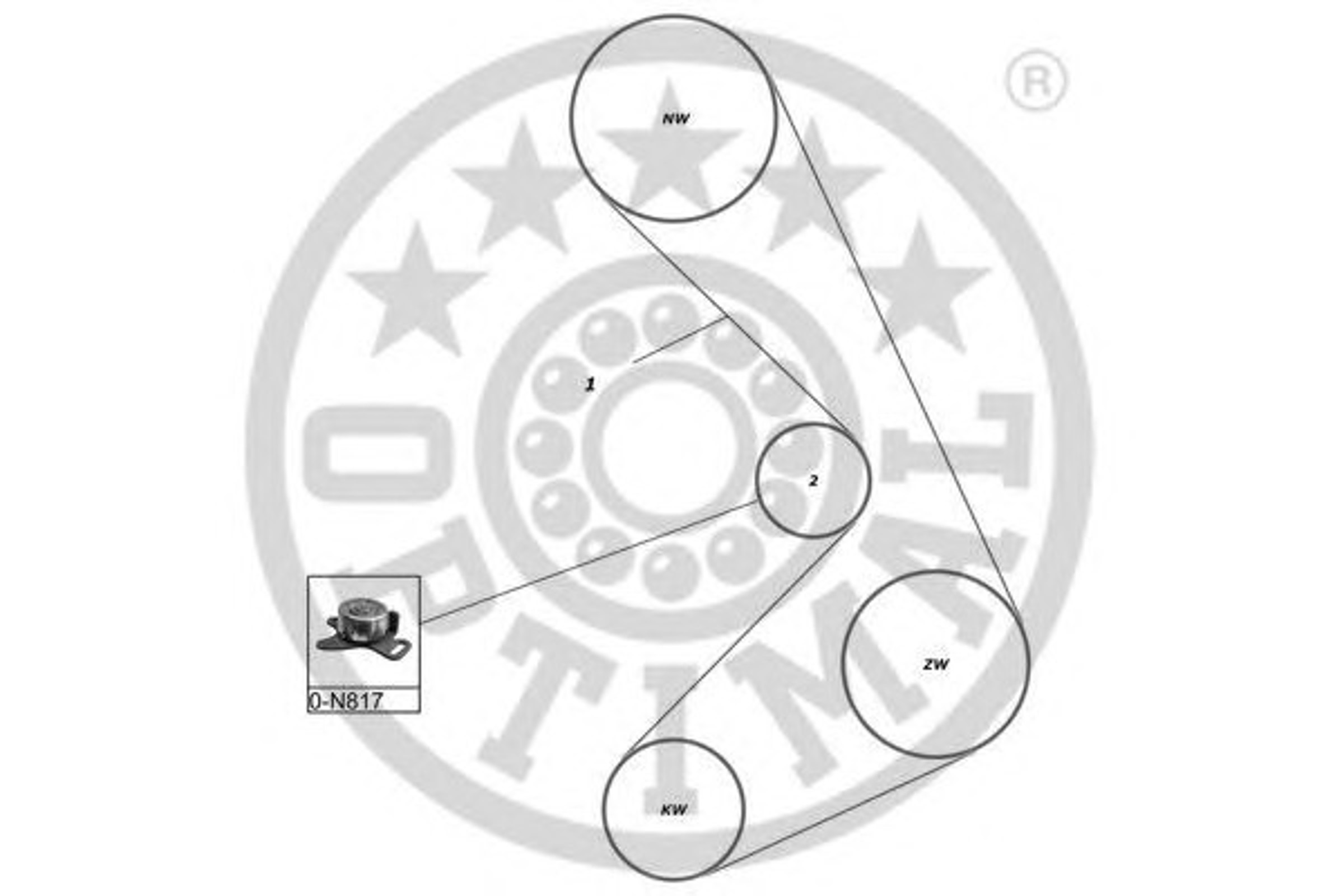 Комплект грм OPTIMAL SK-1009