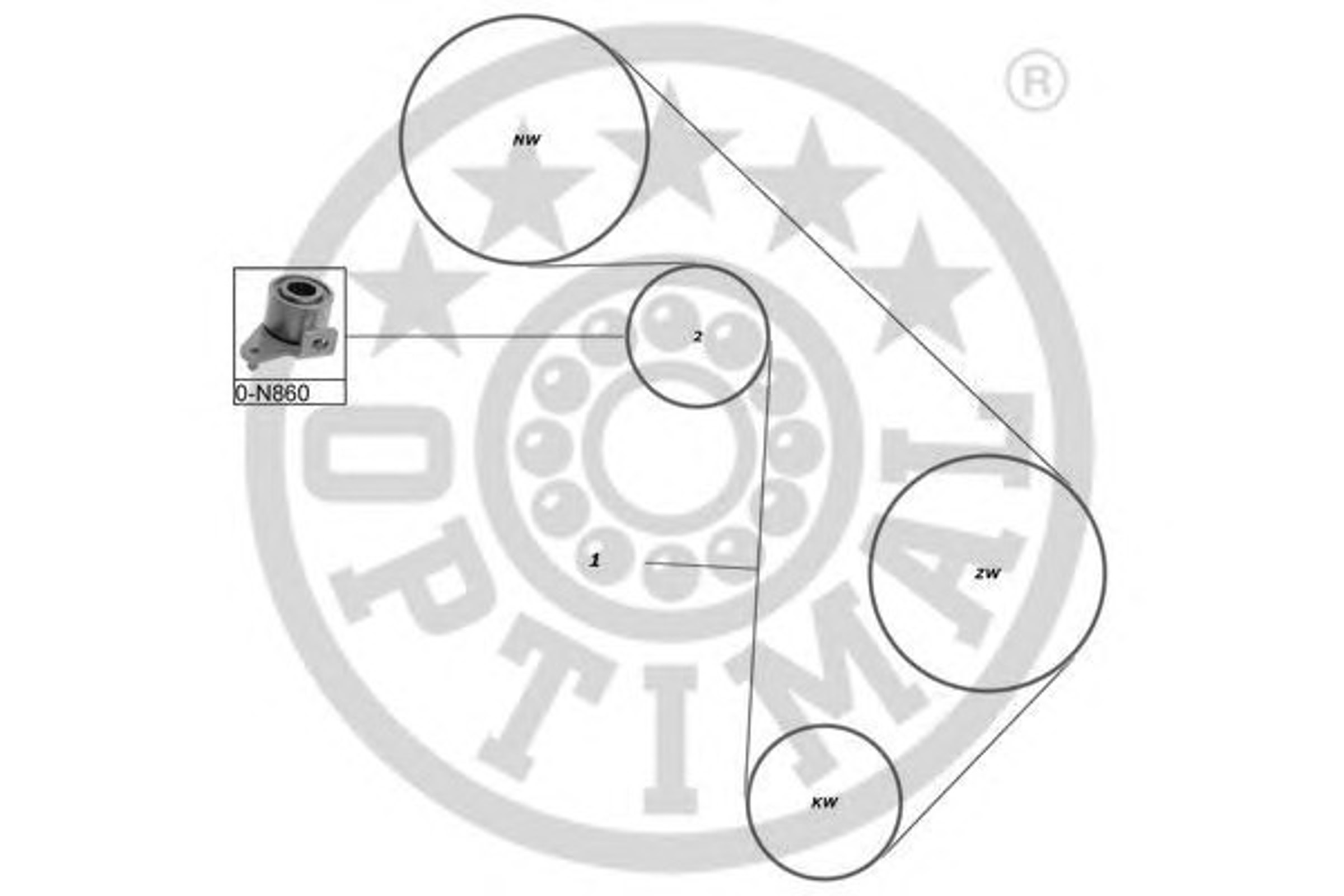 Комплект грм OPTIMAL SK-1061