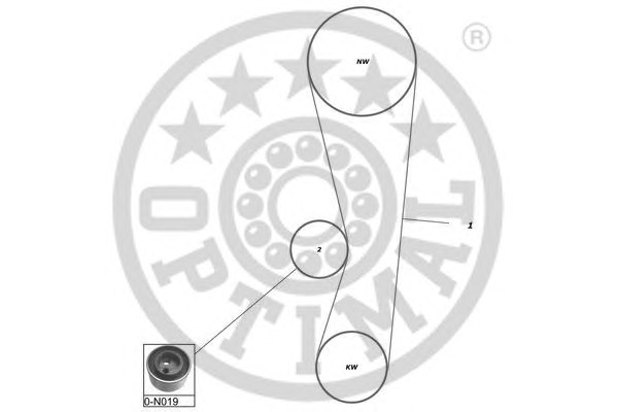 Комплект грм OPTIMAL SK-1249