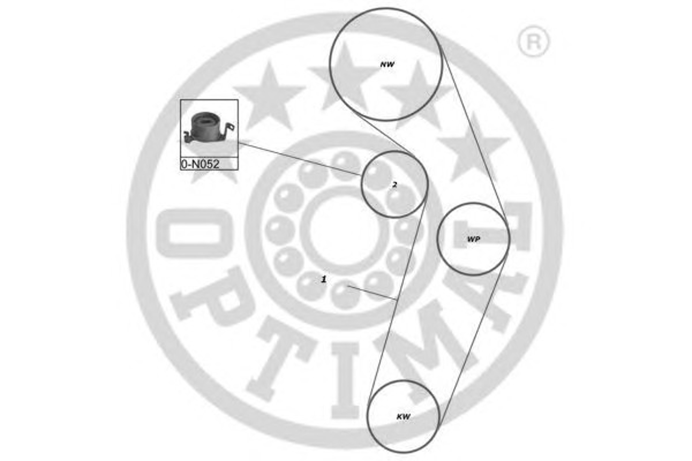 Комплект грм OPTIMAL SK-1314