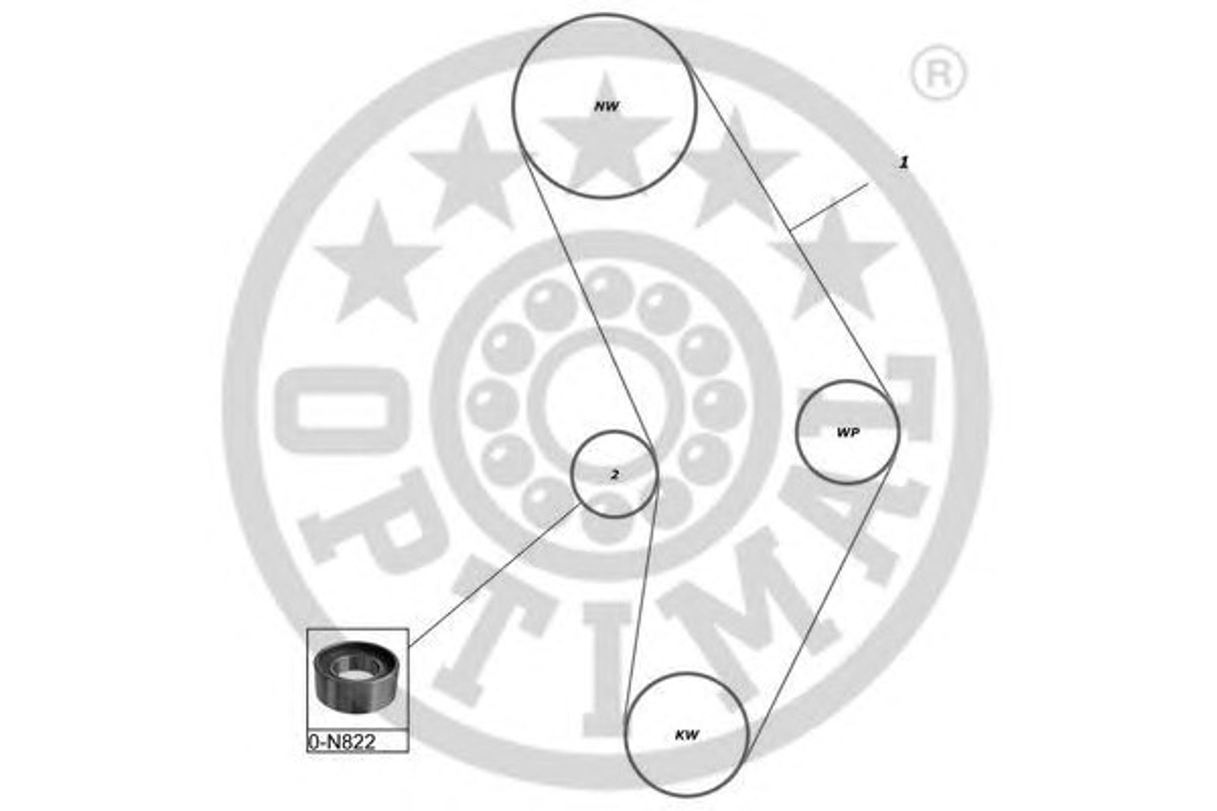 Комплект грм OPTIMAL SK-1418