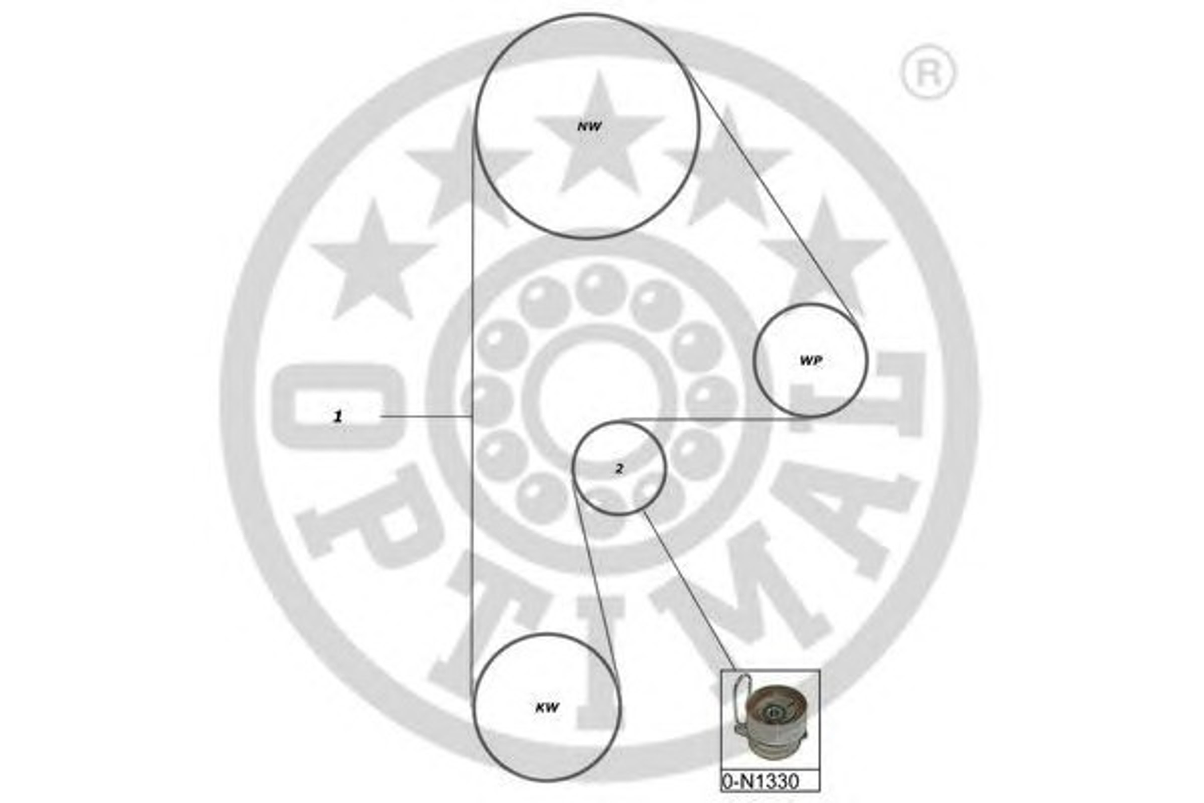 Комплект грм OPTIMAL SK-1590