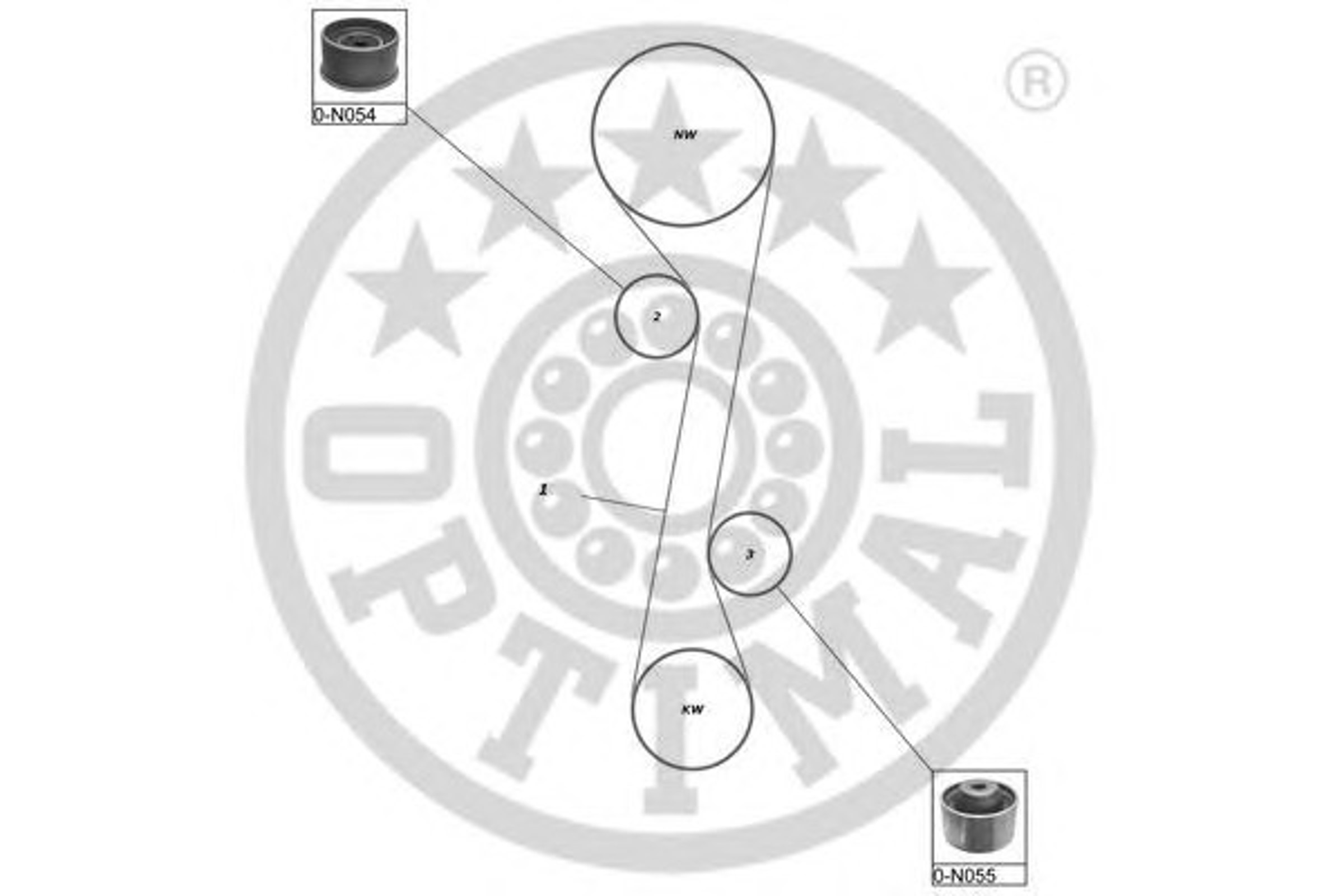 Комплект грм OPTIMAL SK-1651