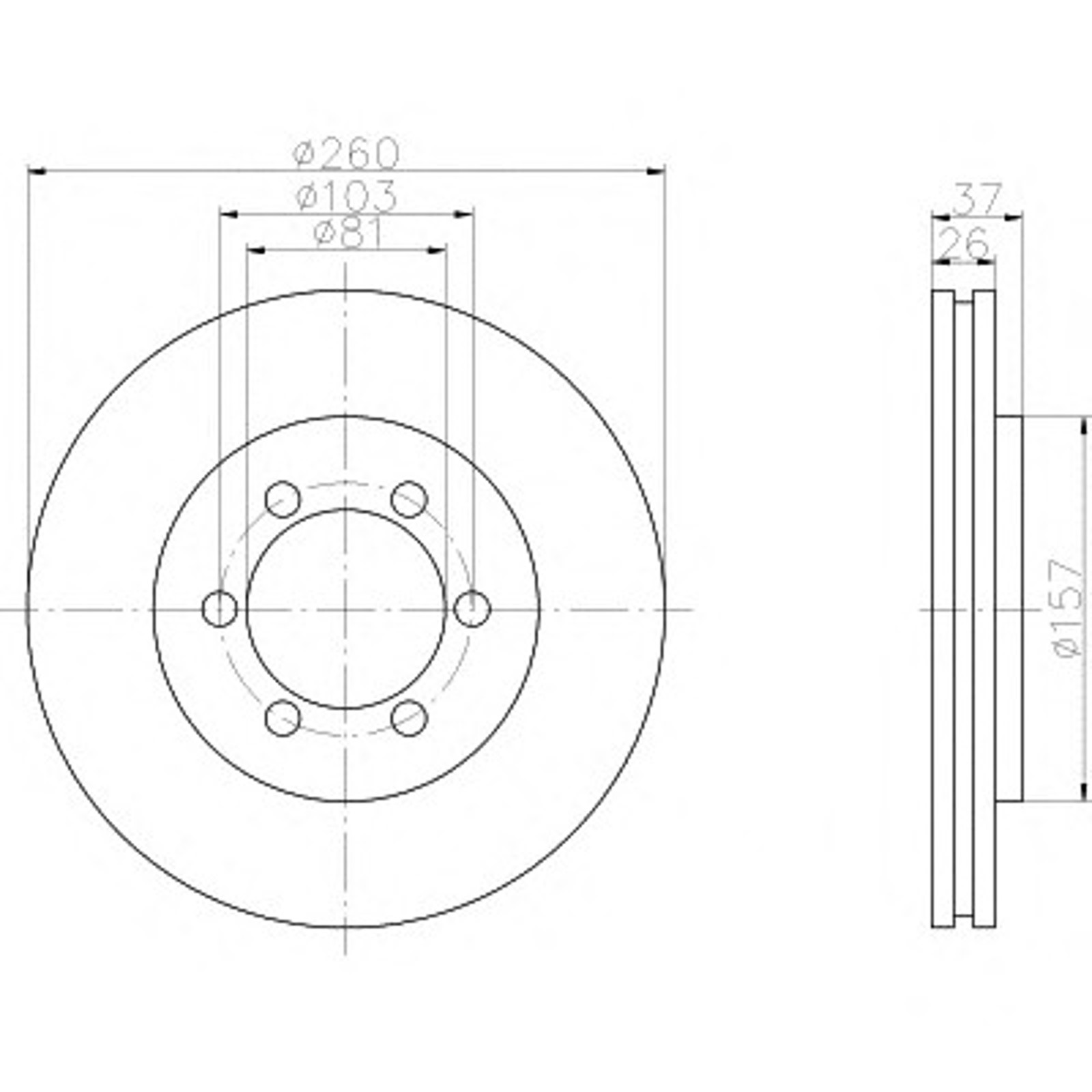 Диск тормозной HELLA/BEHR/PAGID 50205
