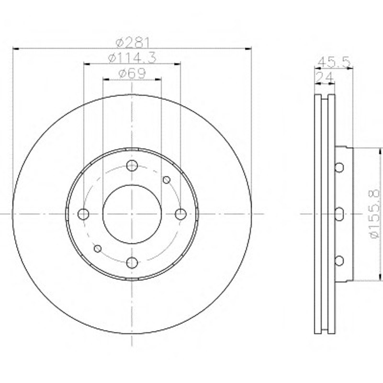 Диск тормозной HELLA/BEHR/PAGID 50281