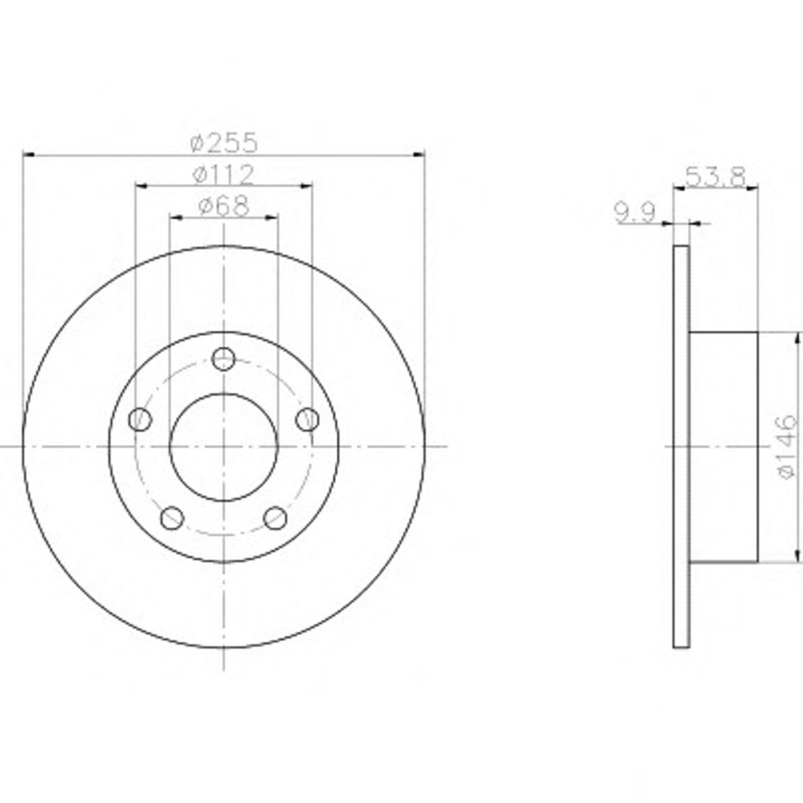 Диск тормозной HELLA/BEHR/PAGID 50305