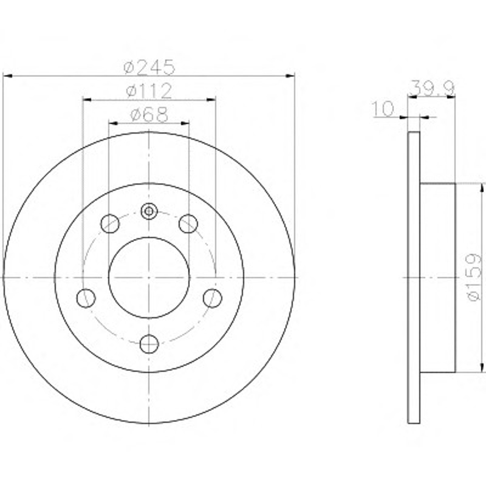 Диск тормозной HELLA/BEHR/PAGID 50311