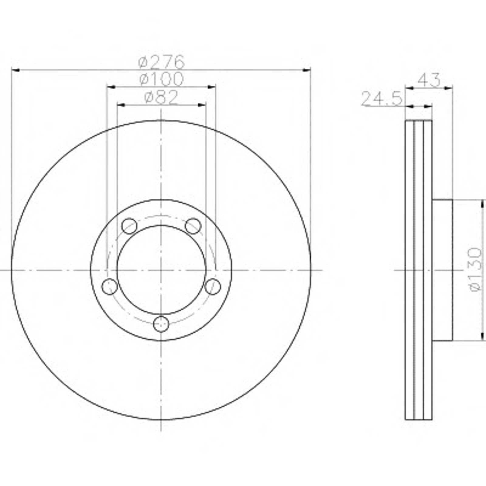 Диск тормозной HELLA/BEHR/PAGID 50349