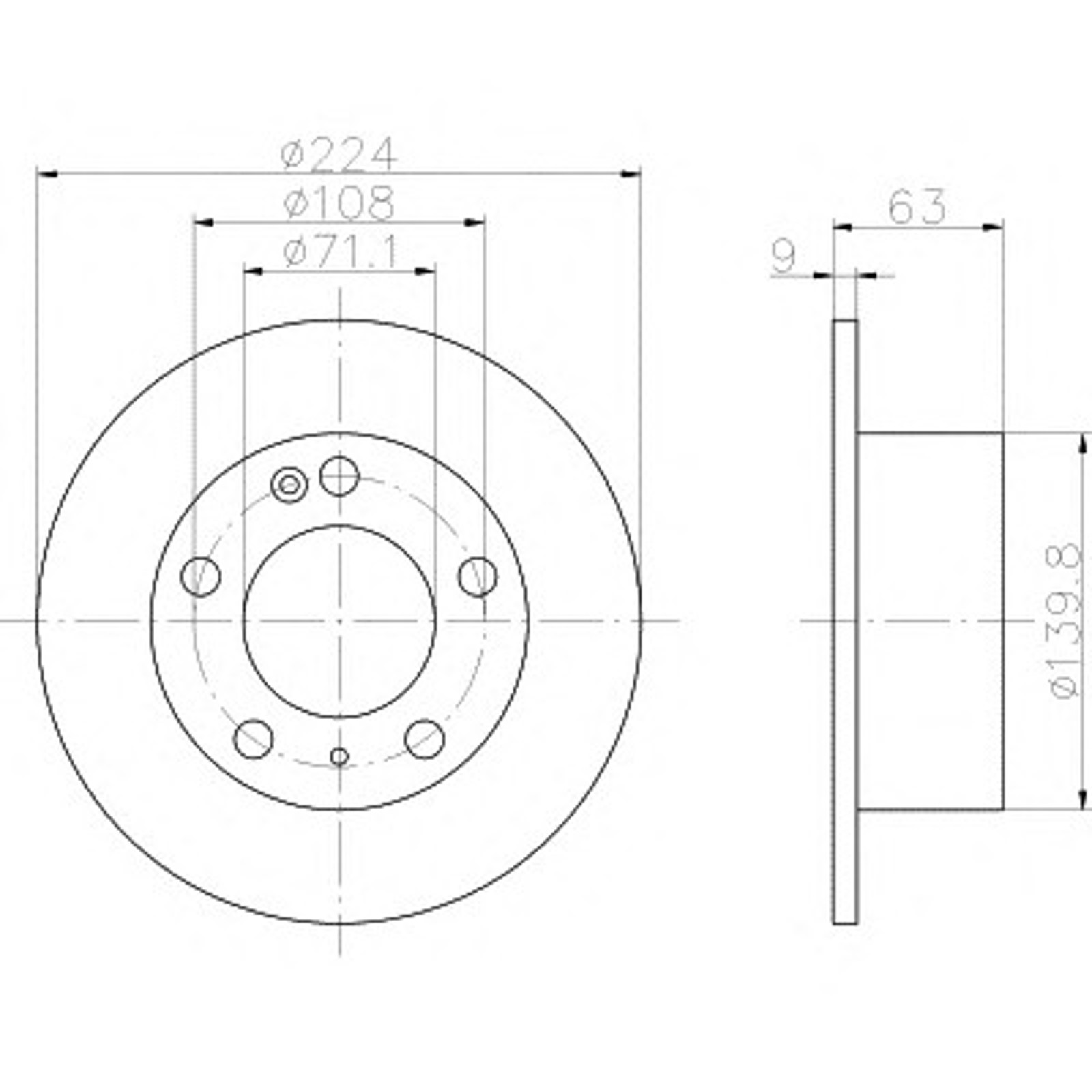 Диск тормозной HELLA/BEHR/PAGID 50611