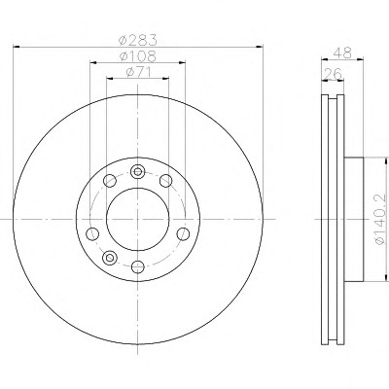 Диск тормозной HELLA/BEHR/PAGID 50621