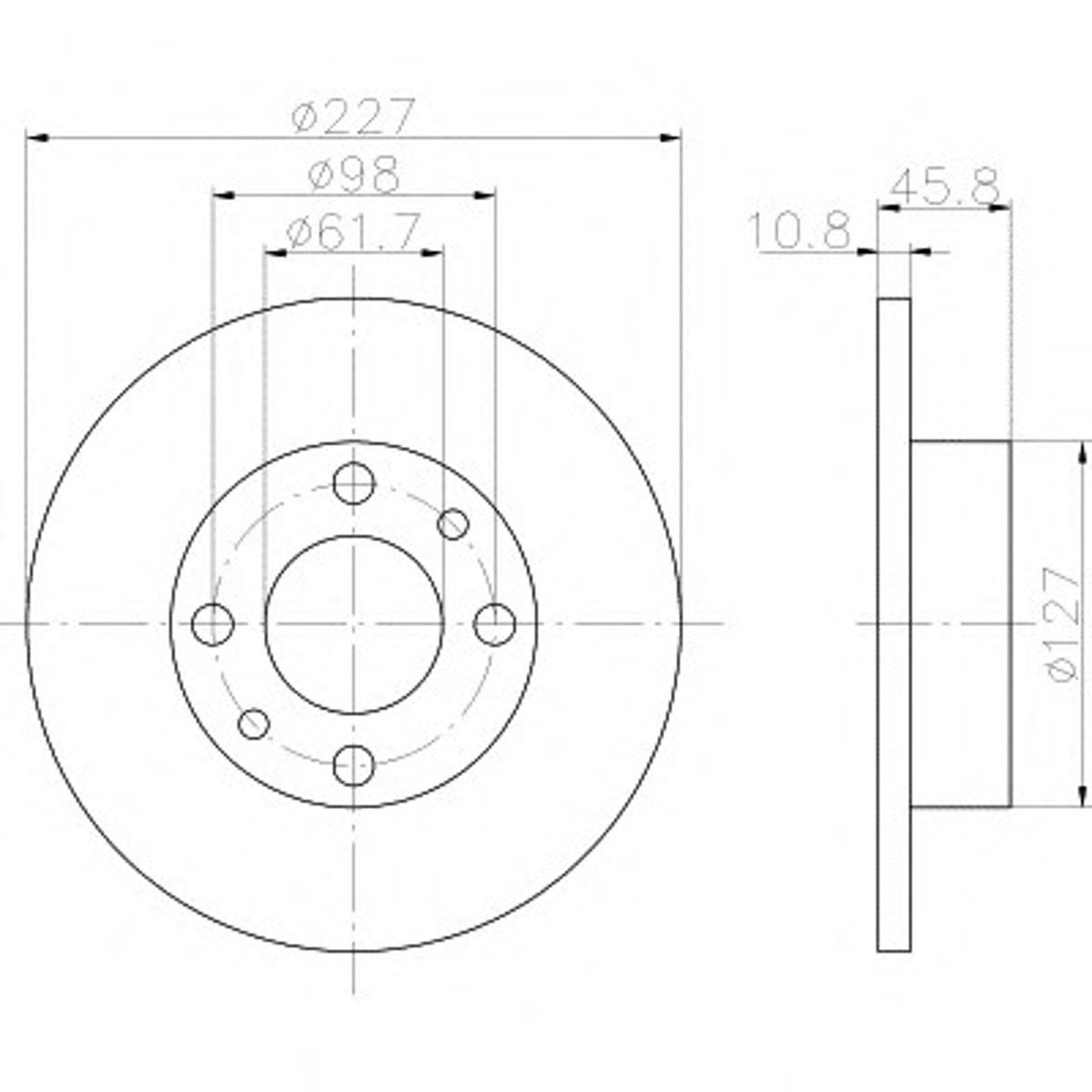 Диск тормозной HELLA/BEHR/PAGID 50905