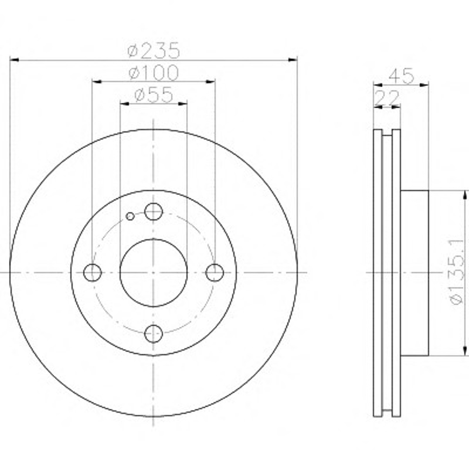 Диск тормозной HELLA/BEHR/PAGID 52014