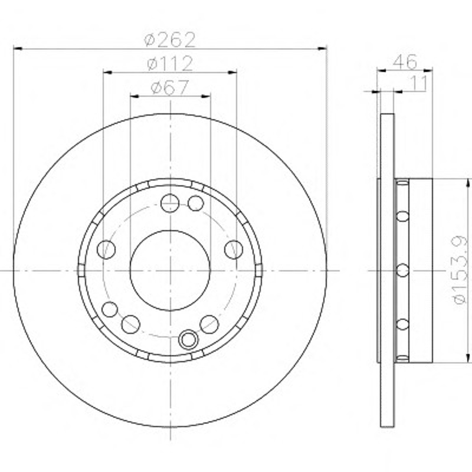 Диск тормозной HELLA/BEHR/PAGID 52102