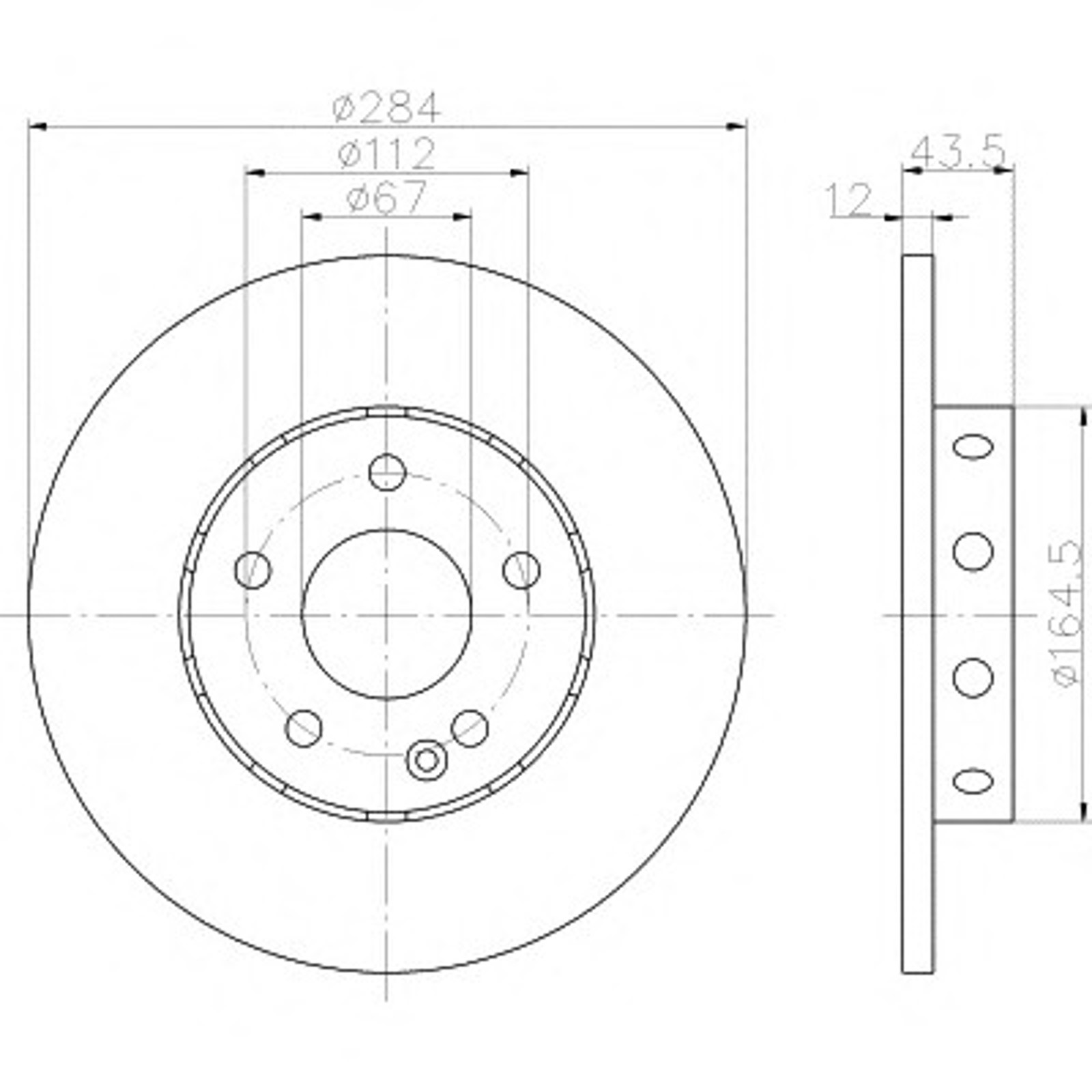 Диск тормозной HELLA/BEHR/PAGID 52108