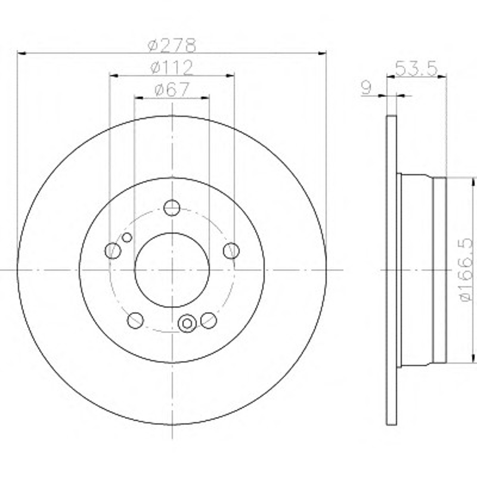 Диск тормозной HELLA/BEHR/PAGID 52153