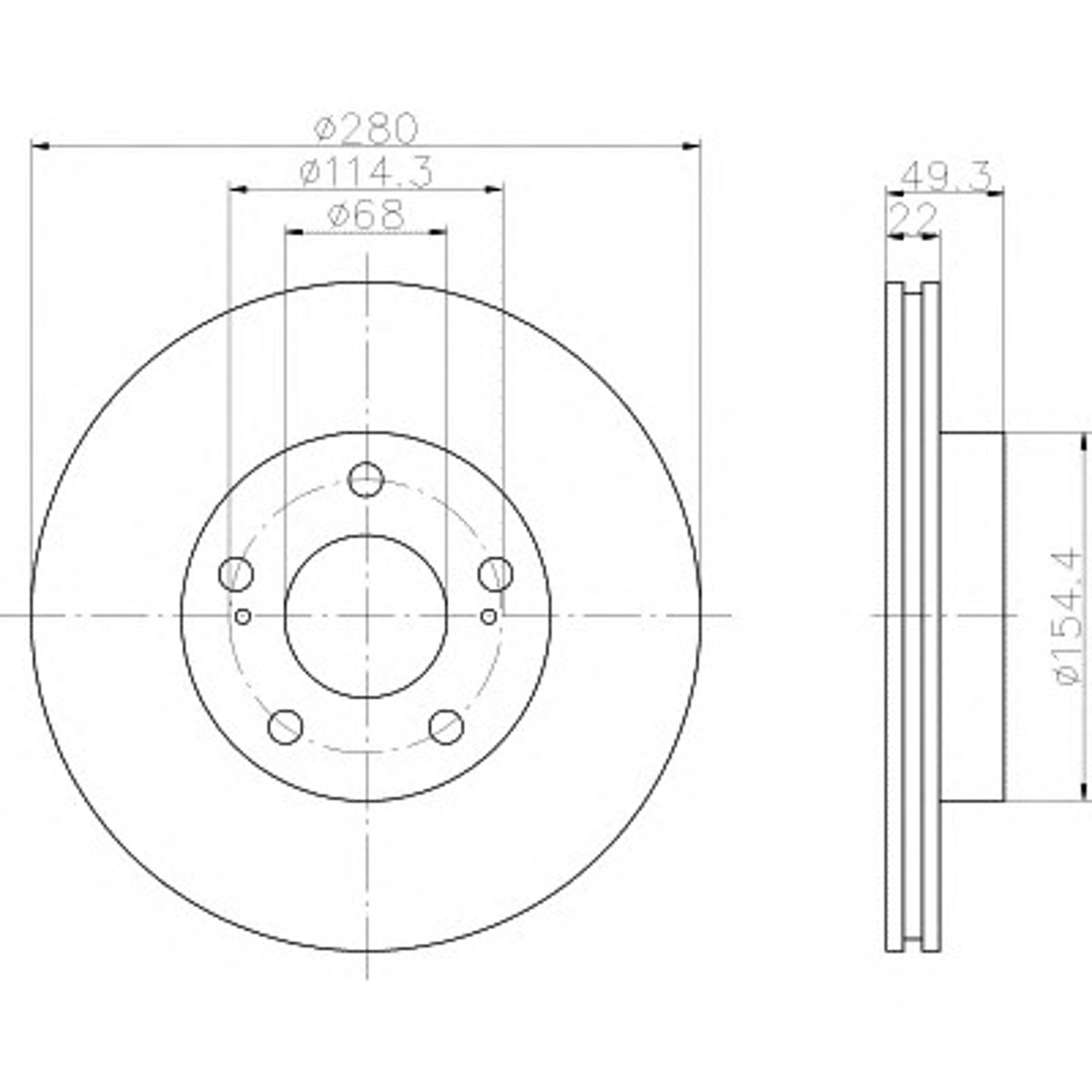 Диск тормозной HELLA/BEHR/PAGID 52326
