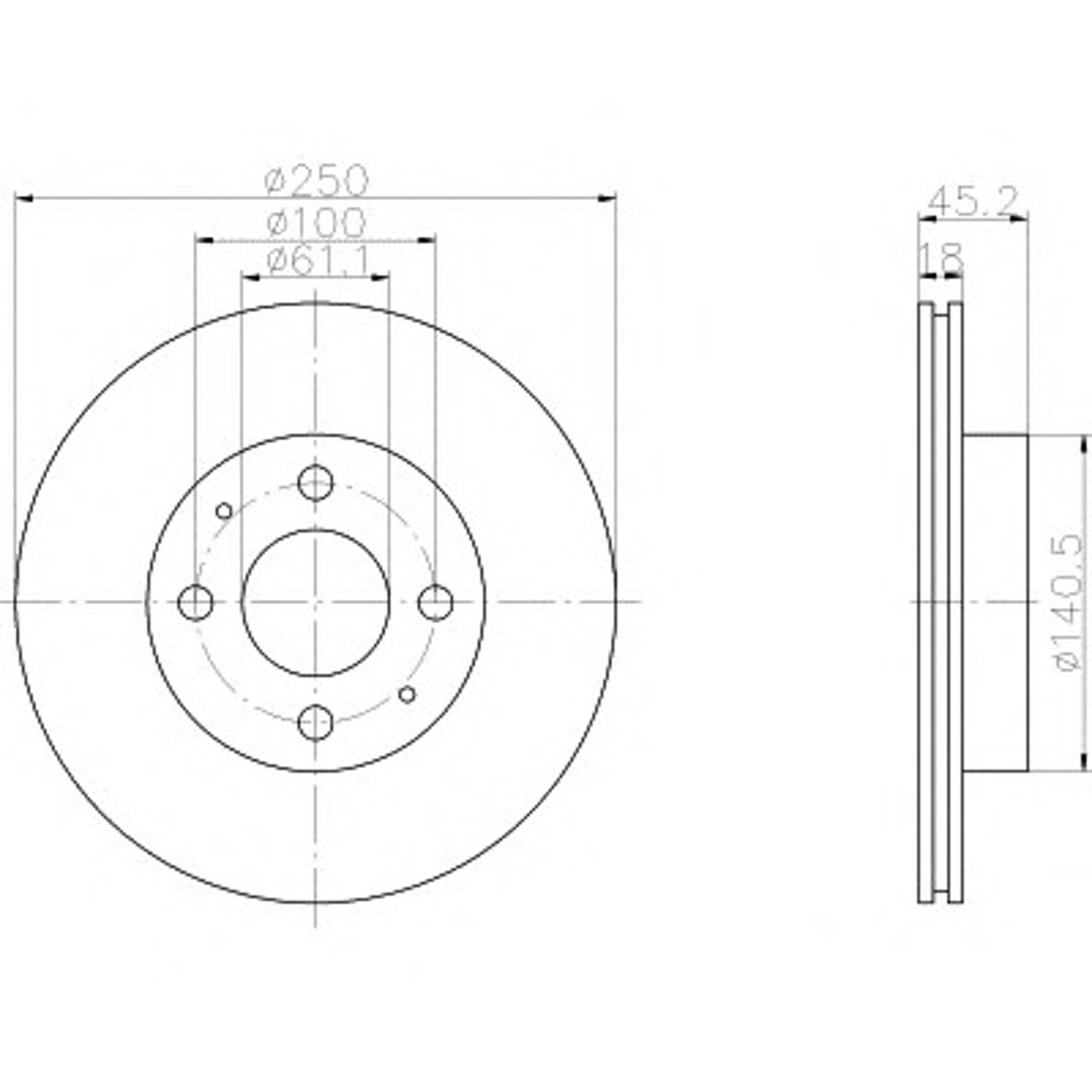 Диск тормозной HELLA/BEHR/PAGID 52342