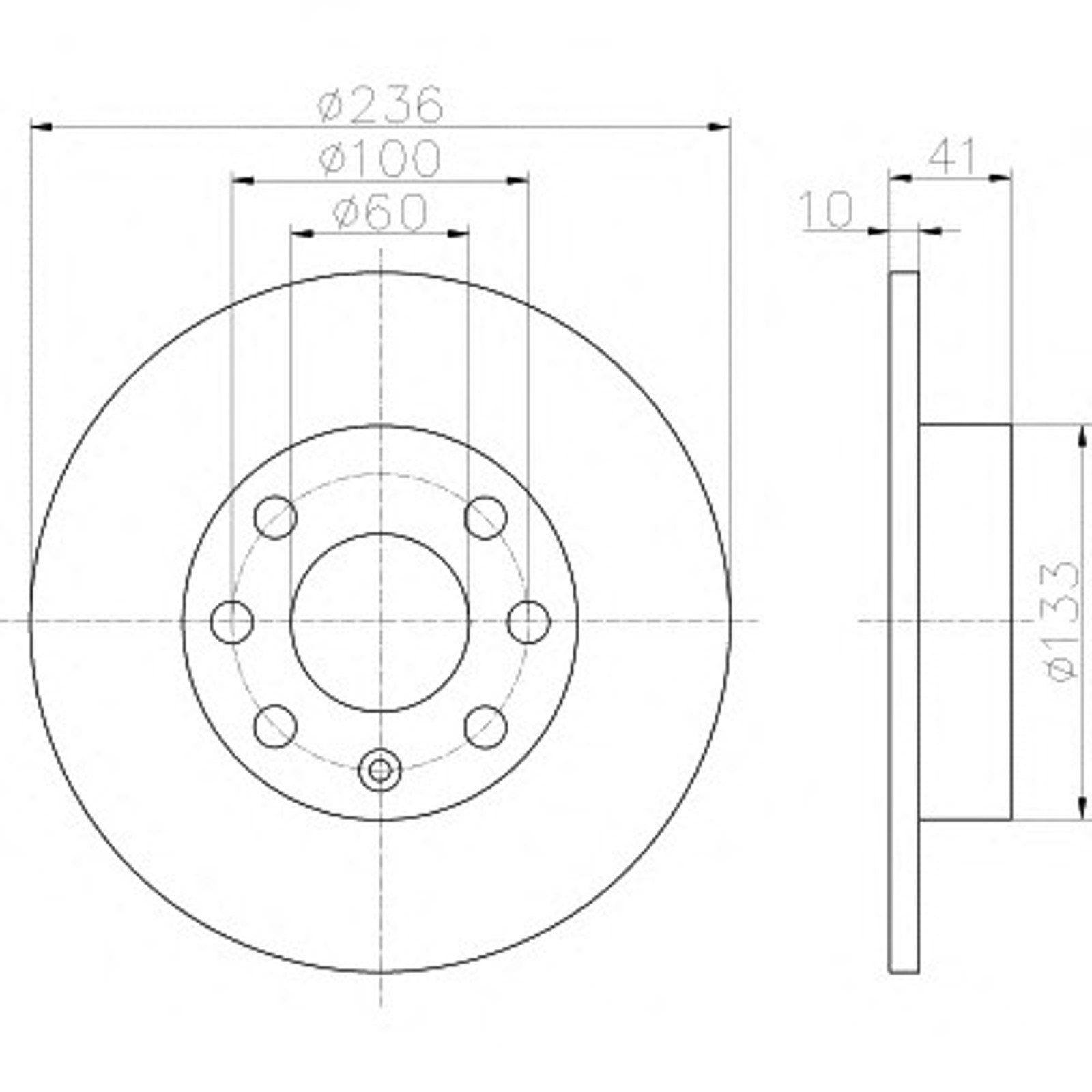 Диск тормозной HELLA/BEHR/PAGID 52403