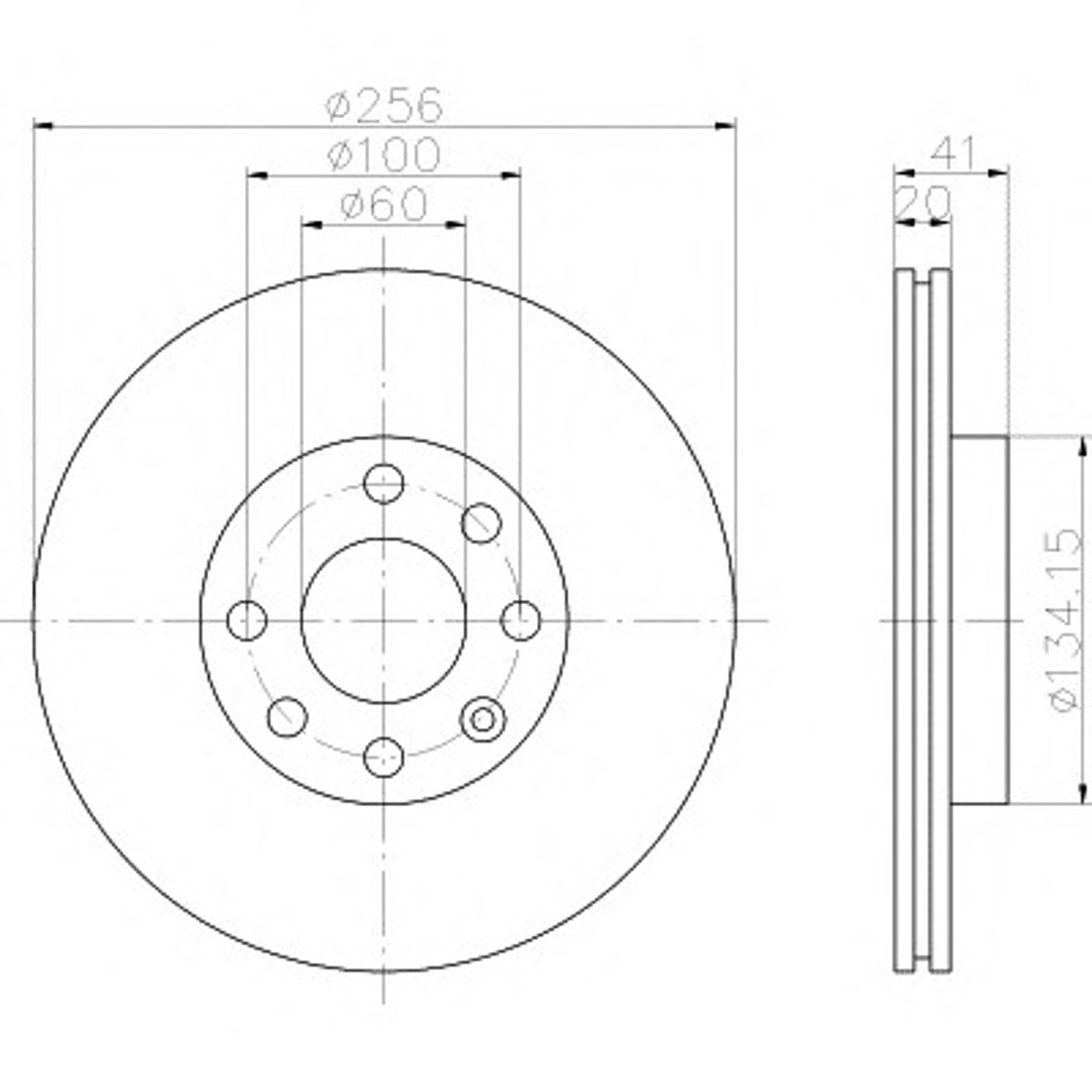 Диск тормозной HELLA/BEHR/PAGID 52417