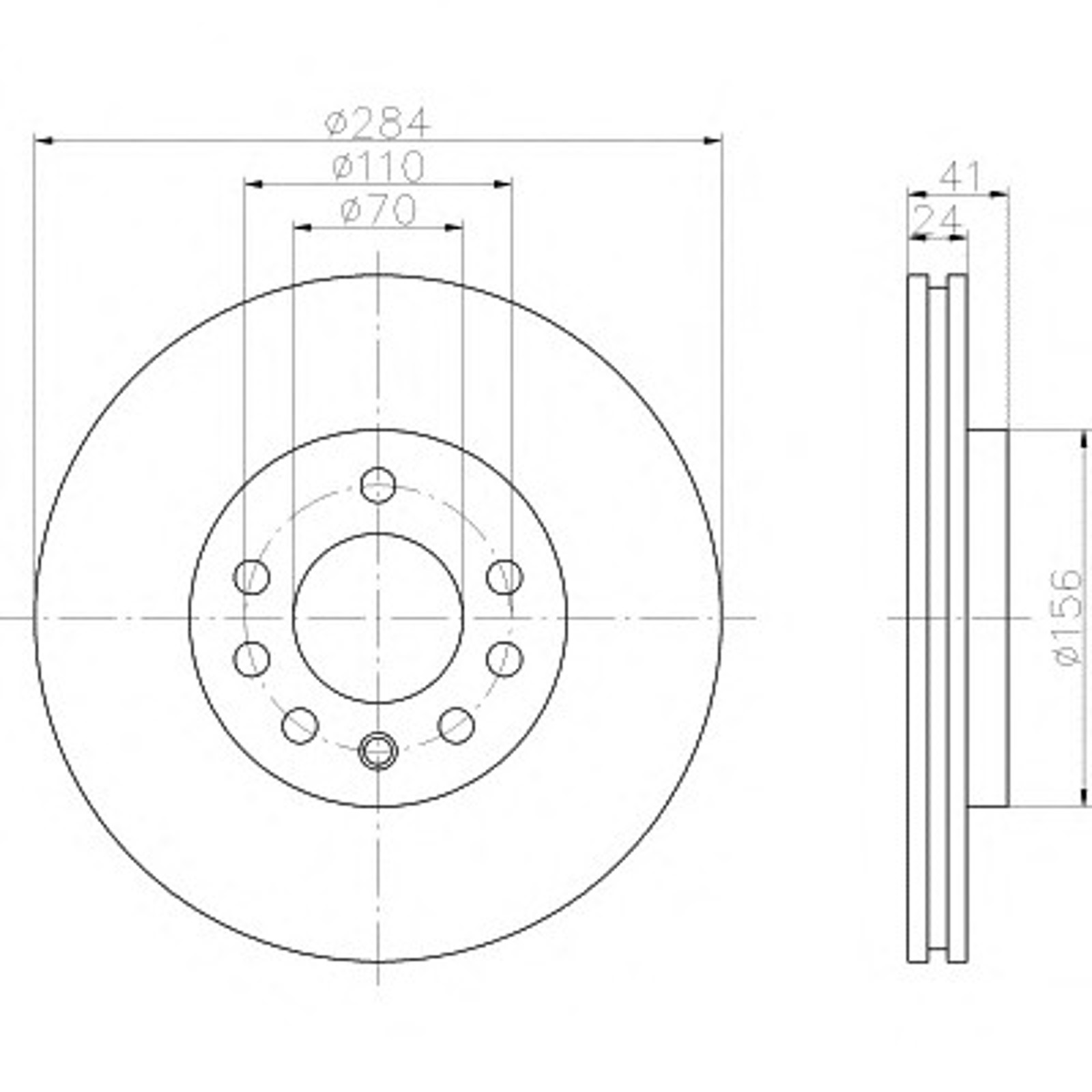 Диск тормозной HELLA/BEHR/PAGID 52424