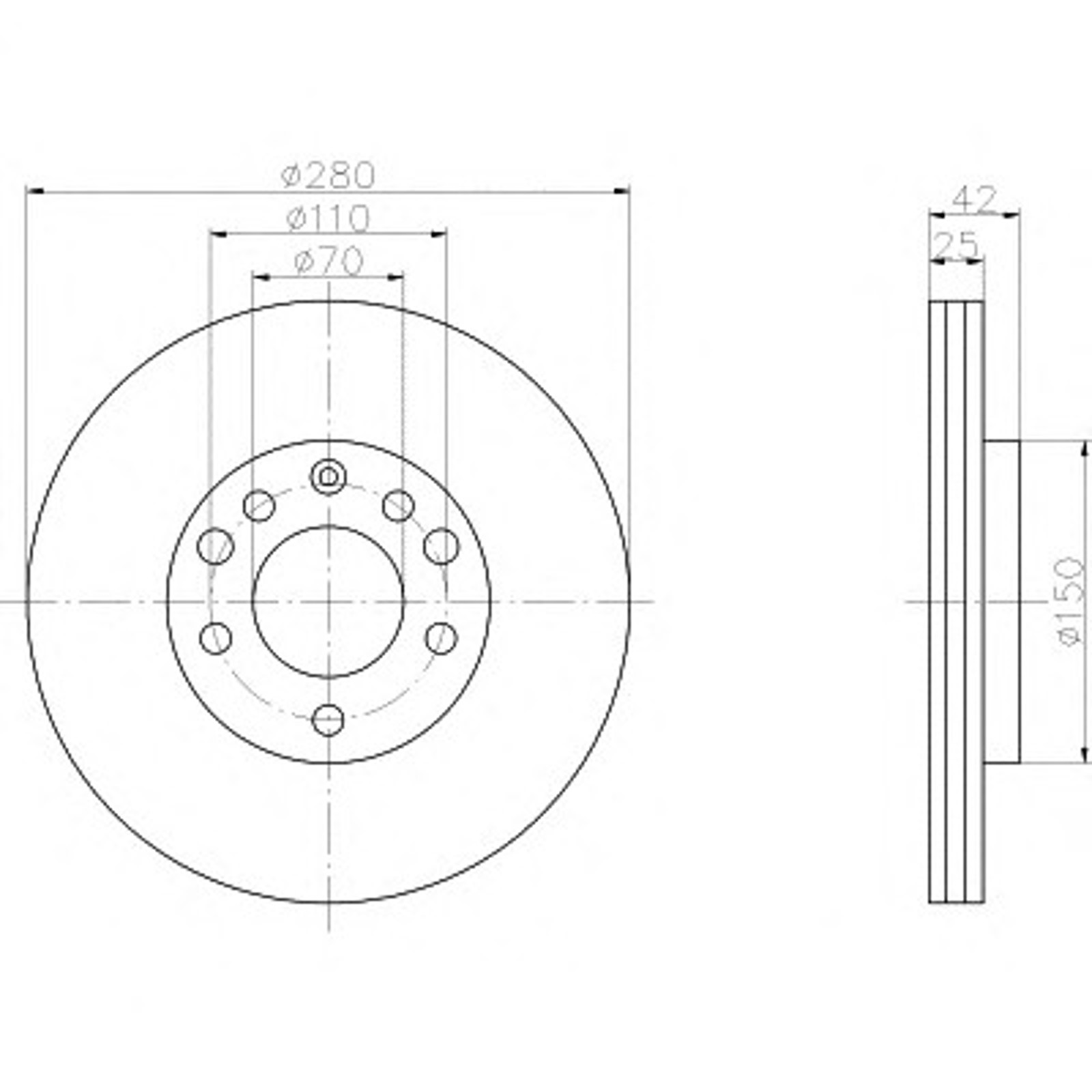 Диск тормозной HELLA/BEHR/PAGID 52431