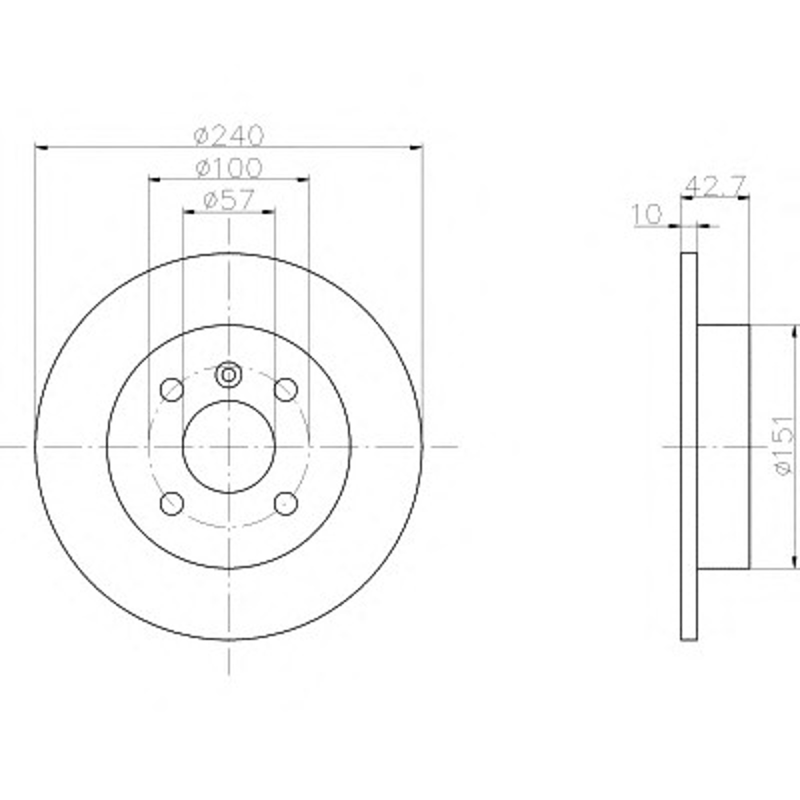 Диск тормозной HELLA/BEHR/PAGID 52432