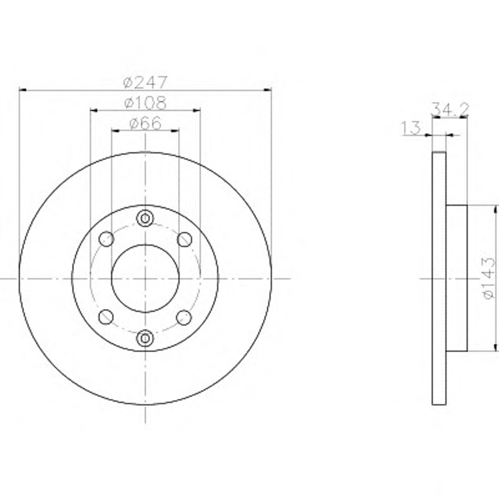 Диск тормозной HELLA/BEHR/PAGID 52516