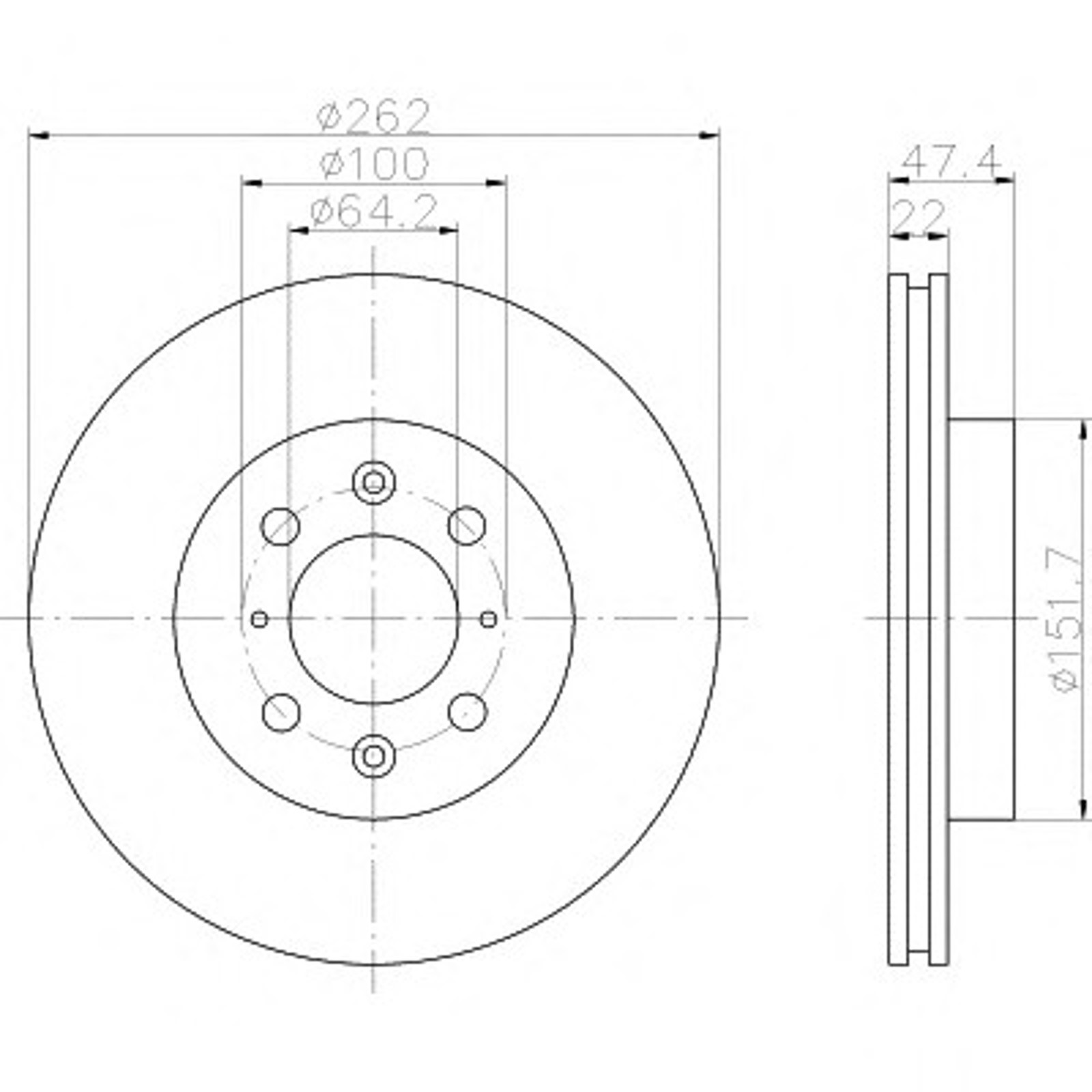 Диск тормозной HELLA/BEHR/PAGID 52912