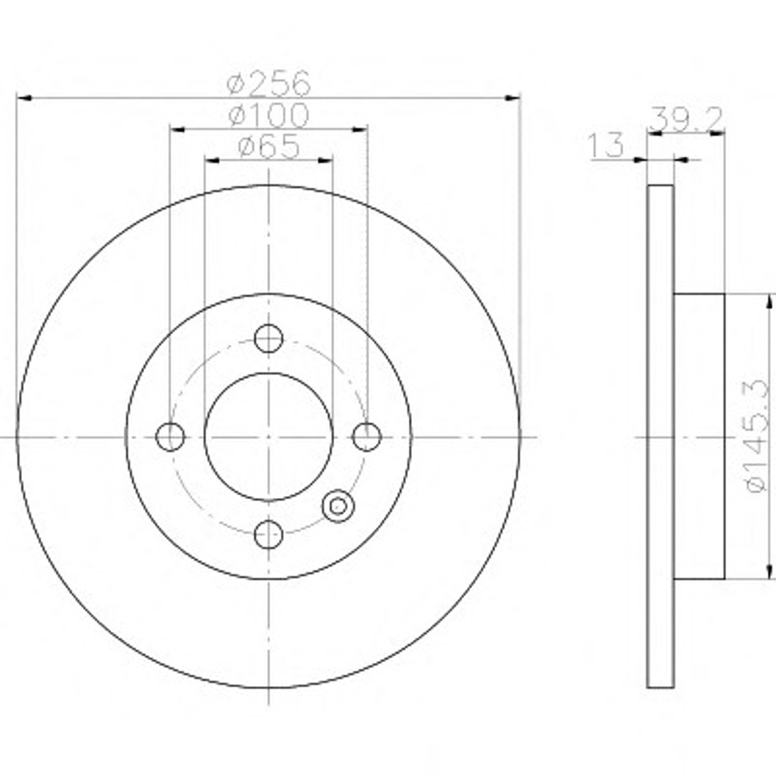 Диск тормозной HELLA/BEHR/PAGID 53913