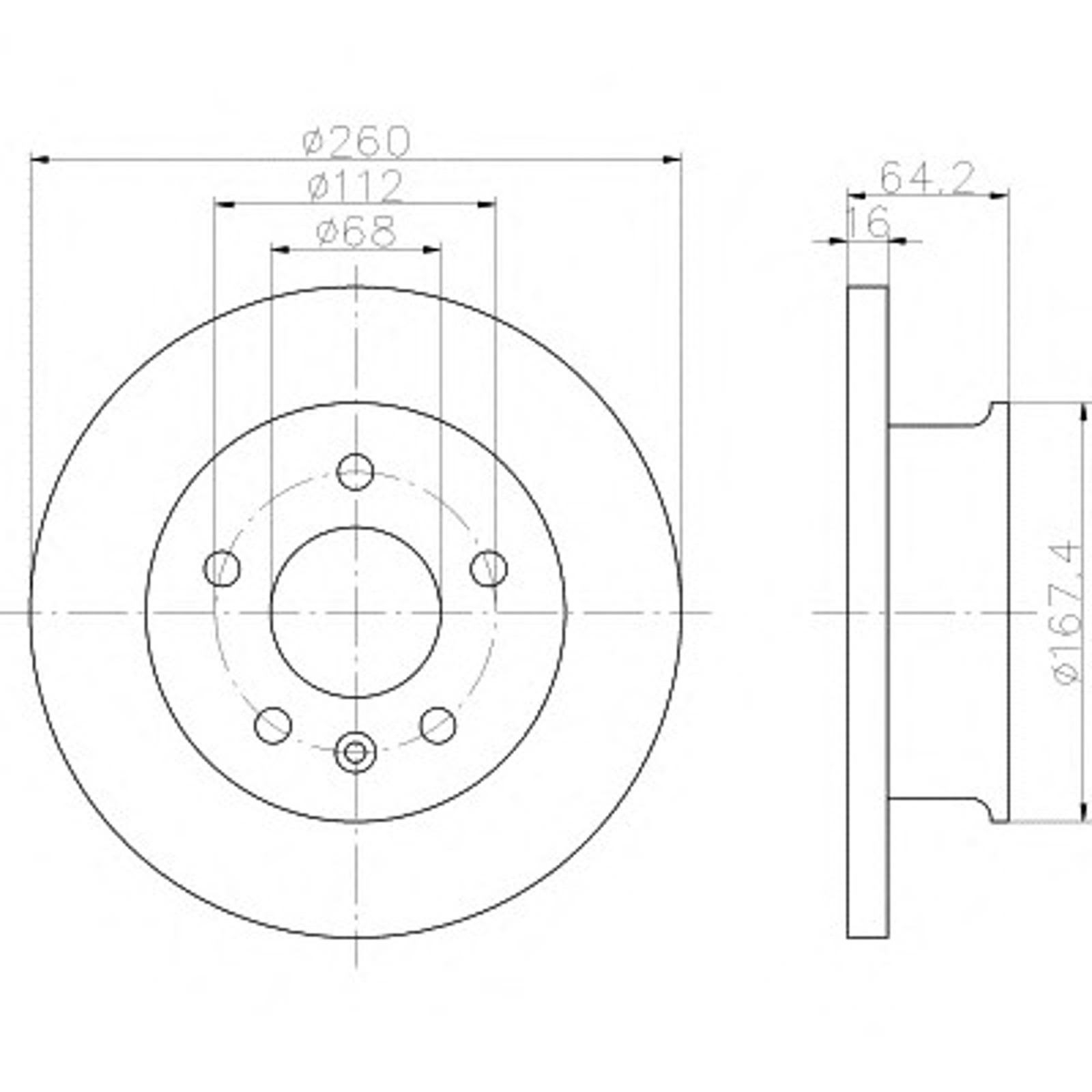 Диск тормозной HELLA/BEHR/PAGID 53919