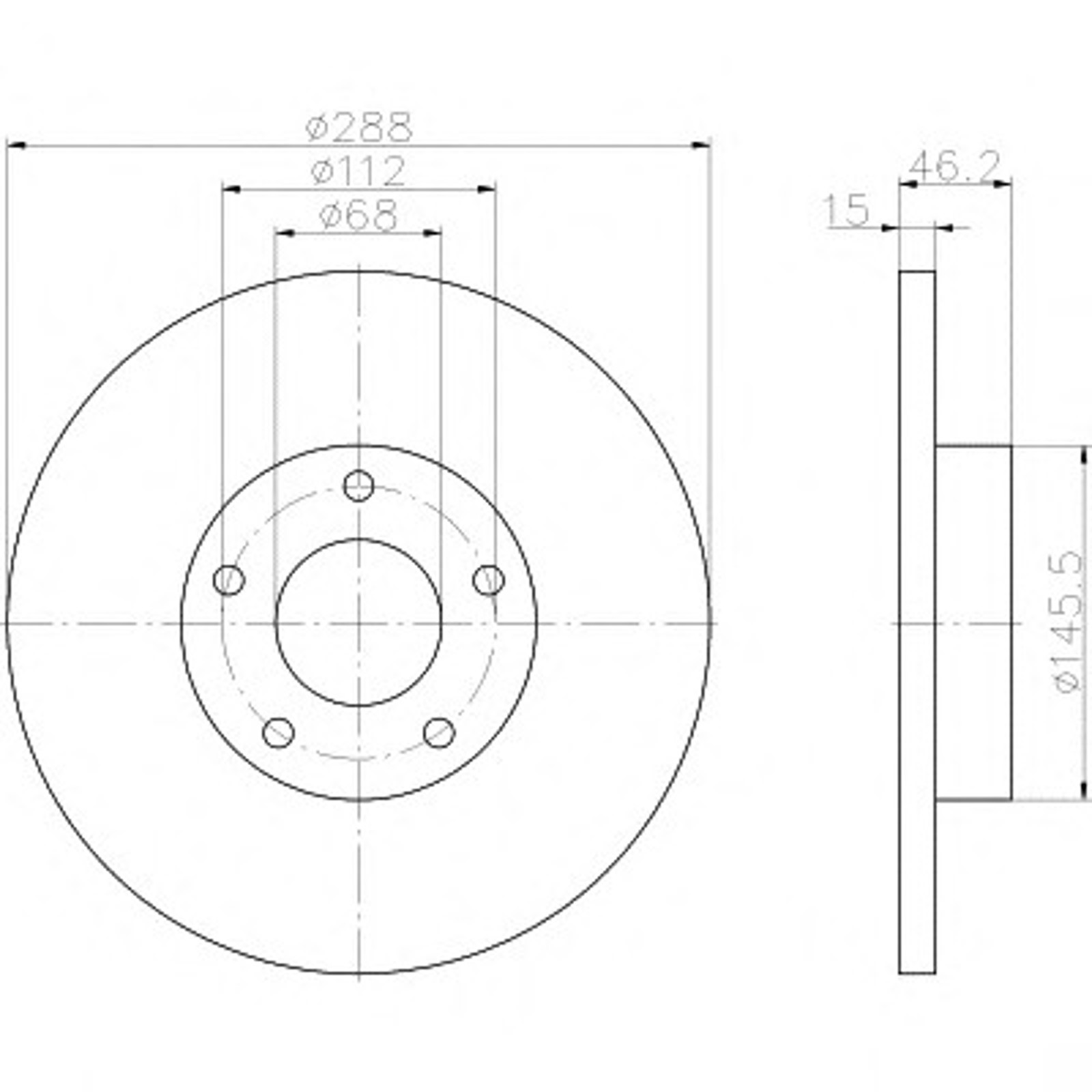 Диск тормозной HELLA/BEHR/PAGID 53925