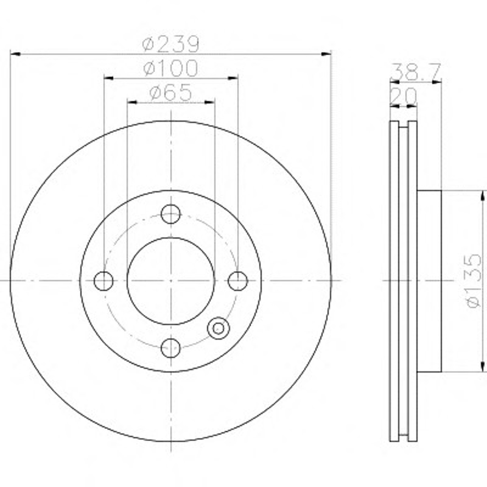 Диск тормозной HELLA/BEHR/PAGID 53930