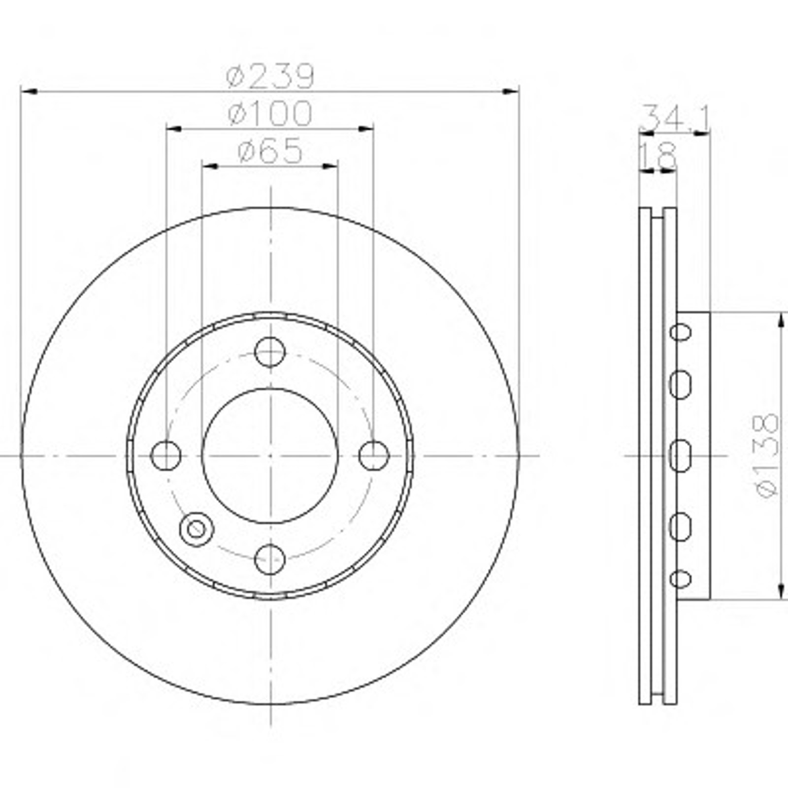 Диск тормозной HELLA/BEHR/PAGID 53947