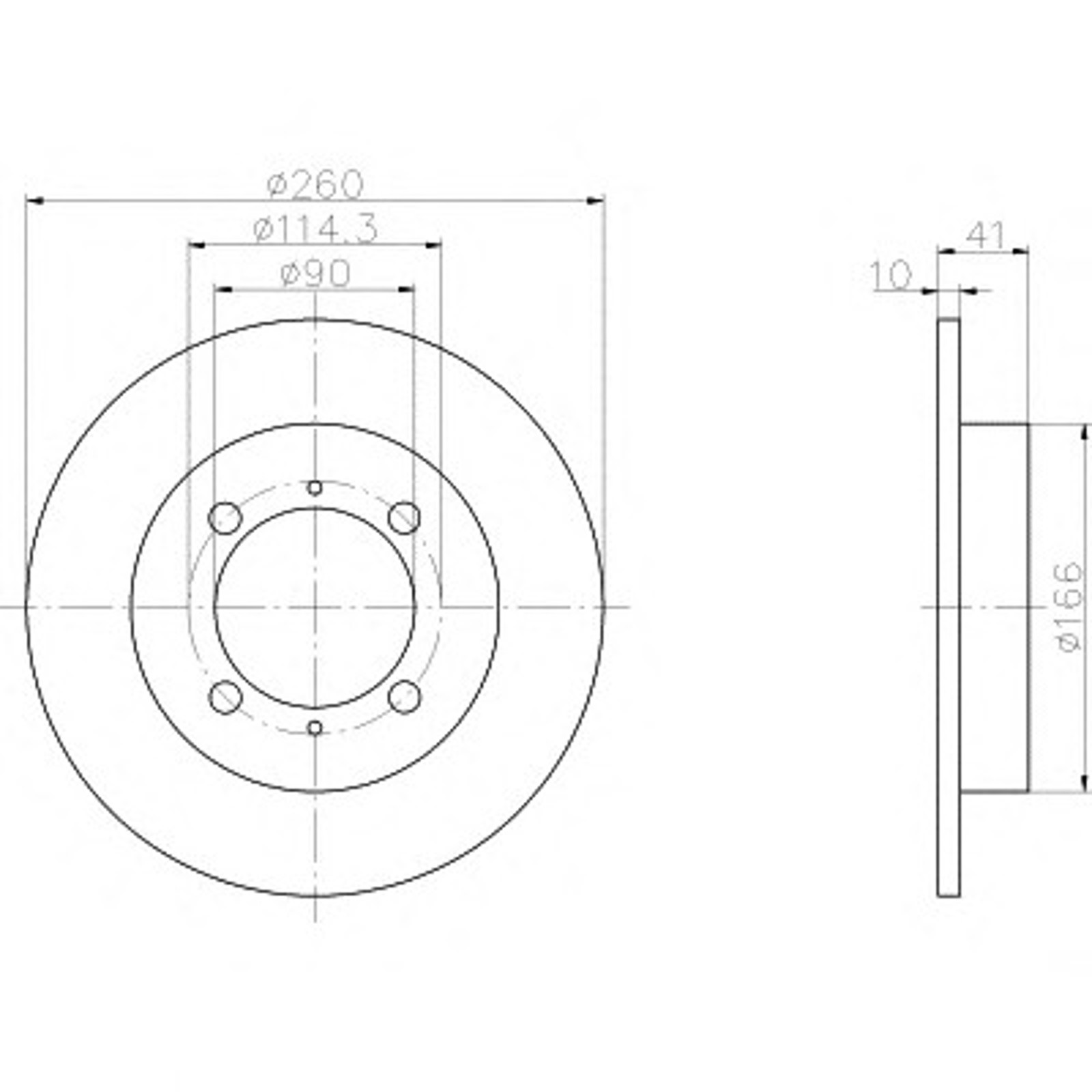 Диск тормозной HELLA/BEHR/PAGID 54024