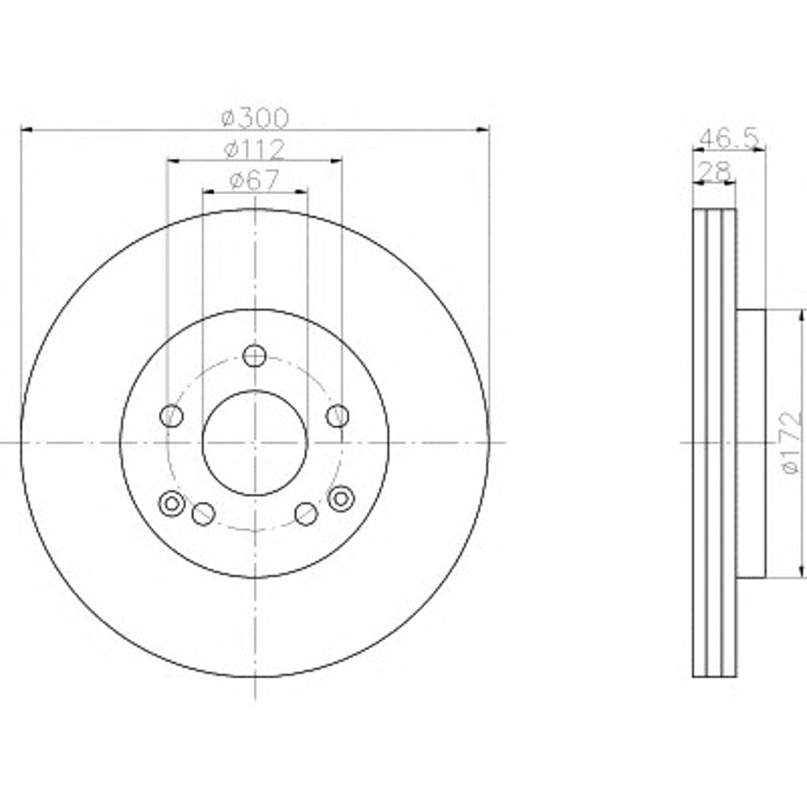 Диск тормозной HELLA/BEHR/PAGID 54060