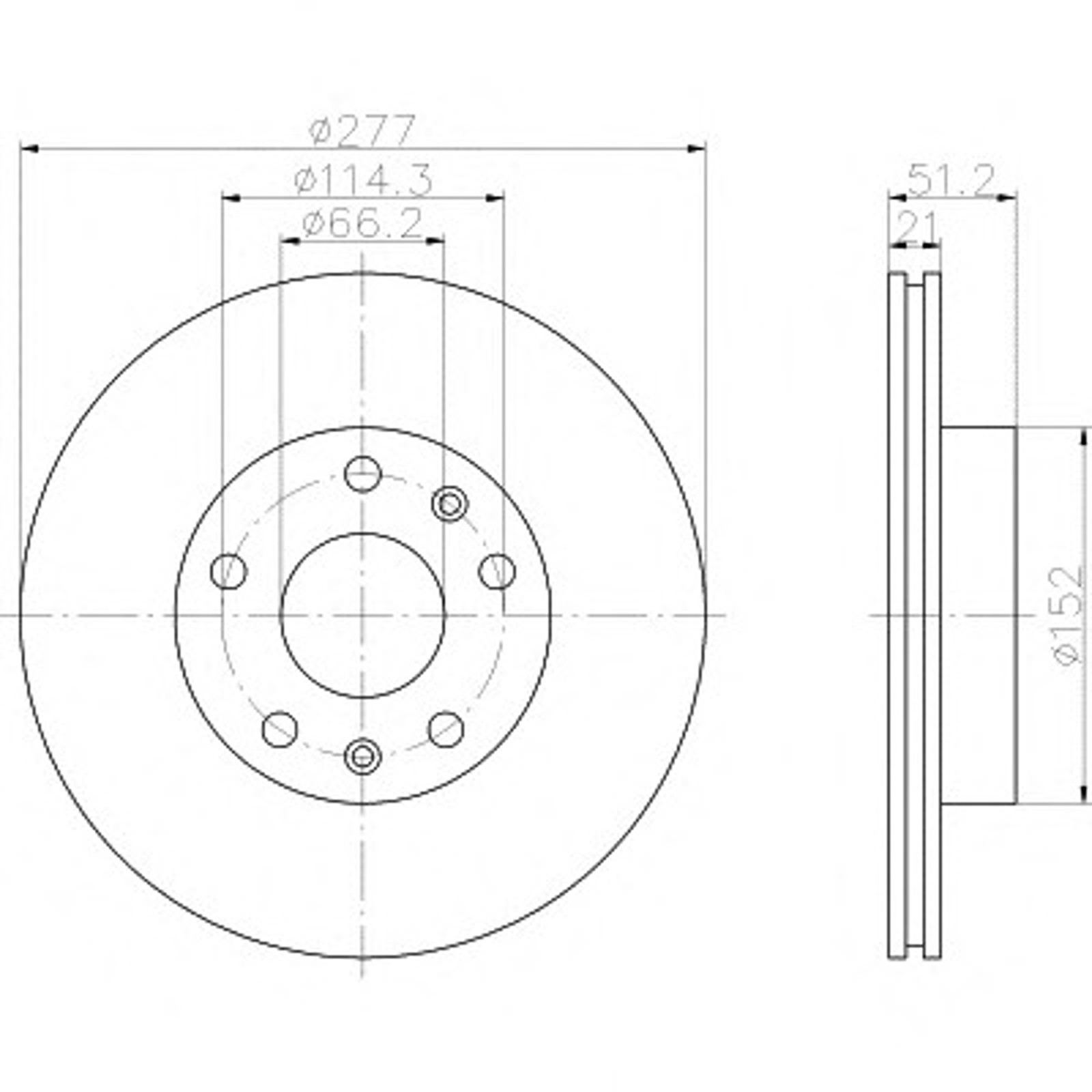 Диск тормозной HELLA/BEHR/PAGID 54157