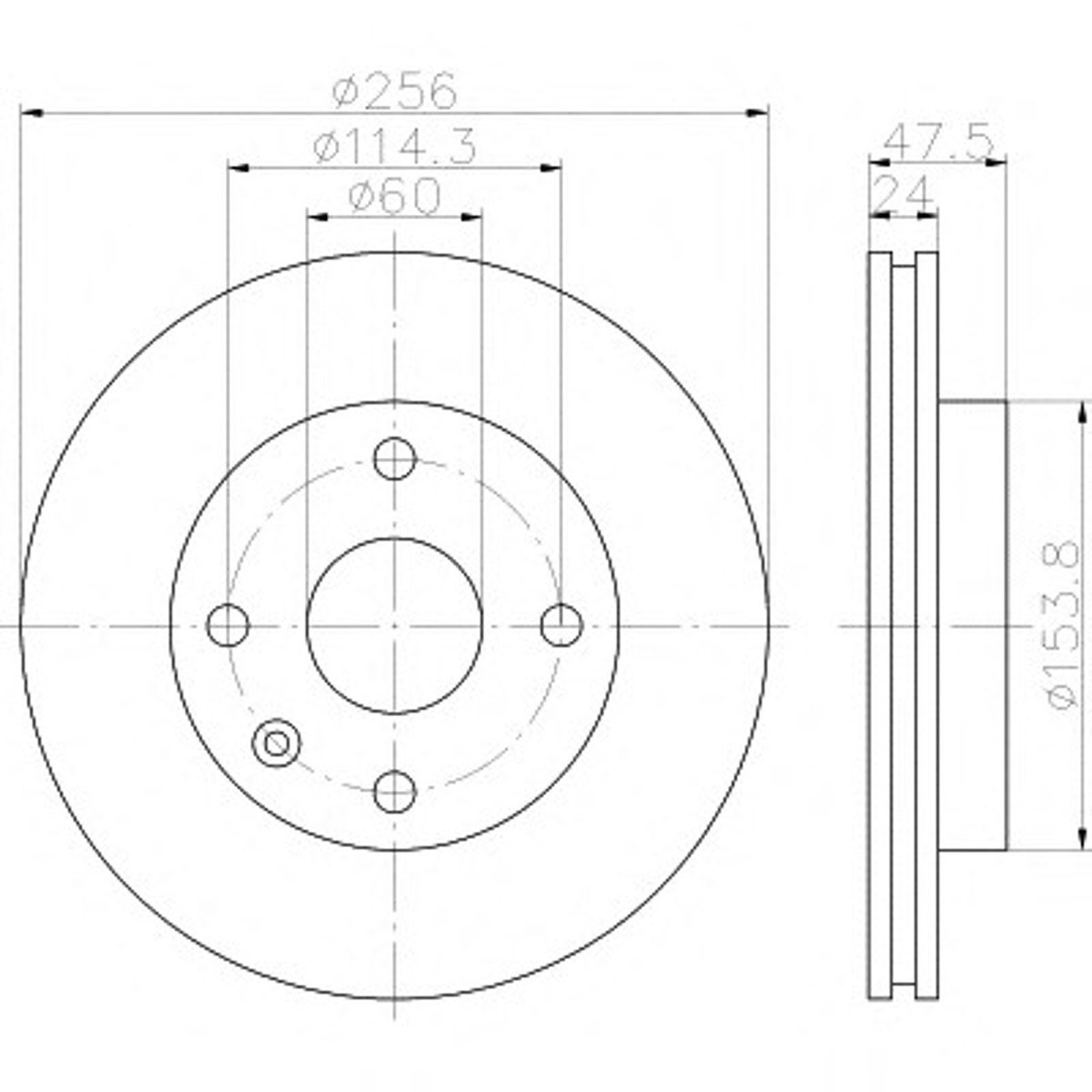 Диск тормозной HELLA/BEHR/PAGID 54335