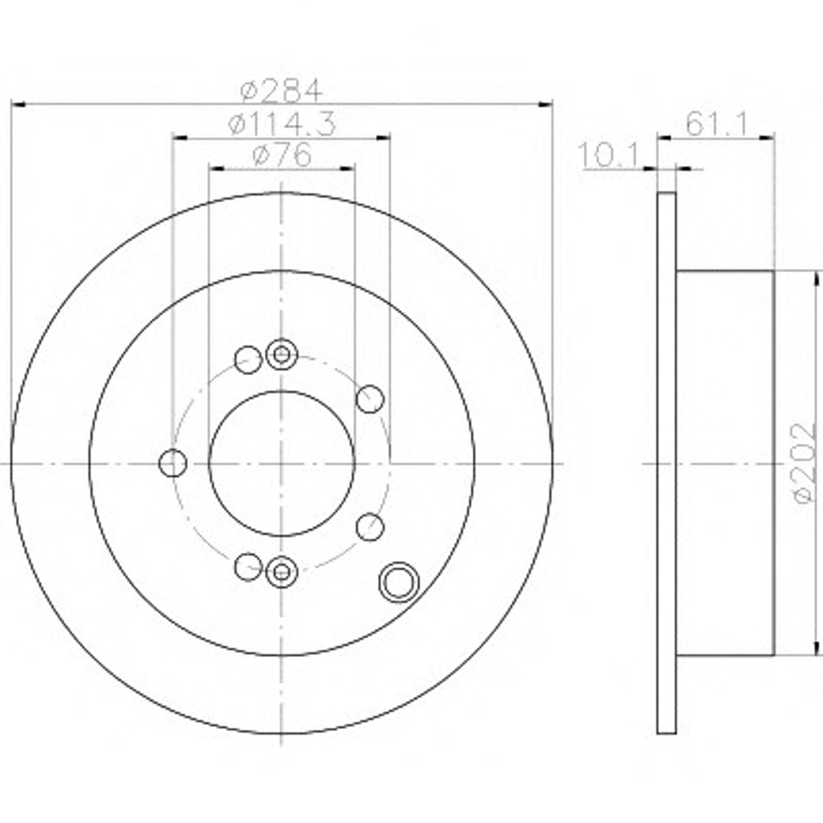 Диск тормозной HELLA/BEHR/PAGID 54340