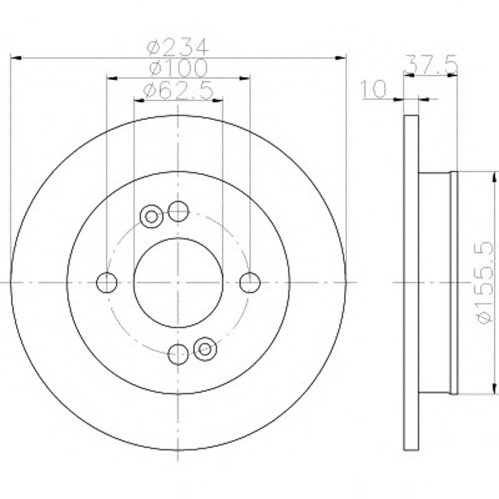 Диск тормозной HELLA/BEHR/PAGID 54472