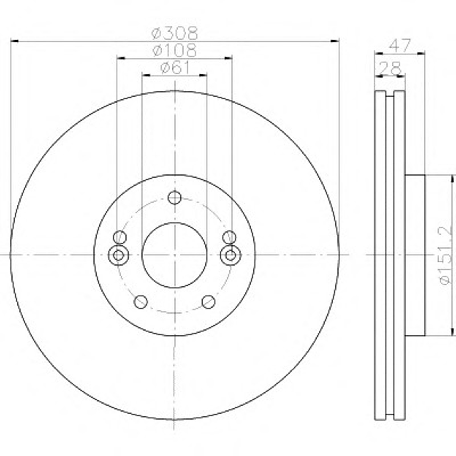 Диск тормозной HELLA/BEHR/PAGID 54577