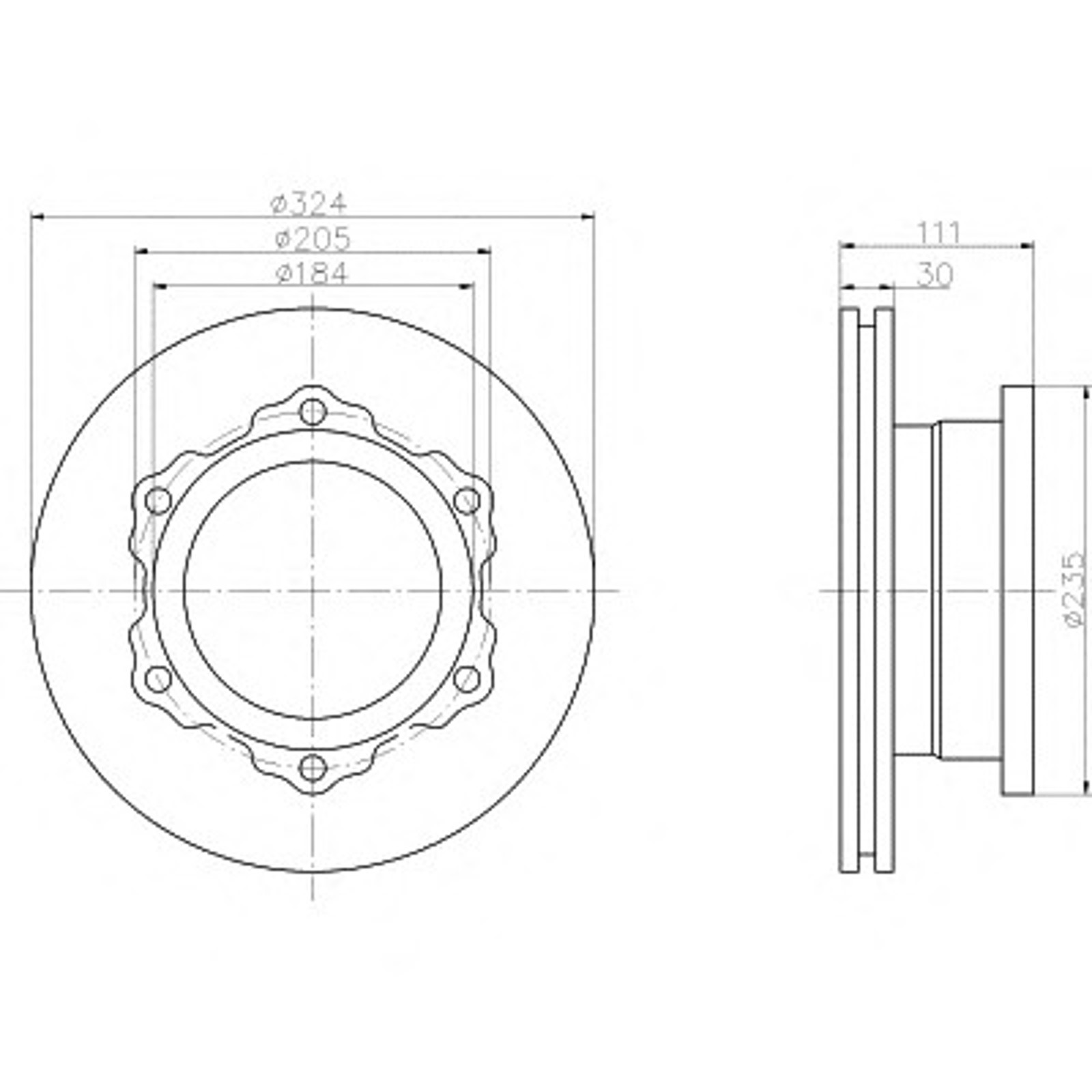Диск тормозной HELLA/BEHR/PAGID 58262