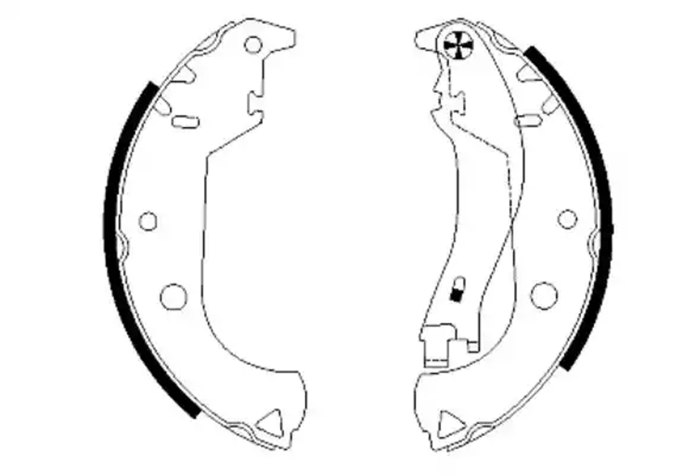 Колодки тормозные барабанные HELLA/BEHR/PAGID H9585