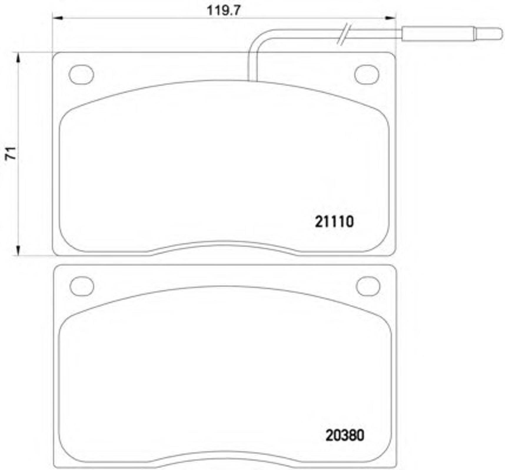 Колодки тормозные дисковые HELLA/BEHR/PAGID T0210
