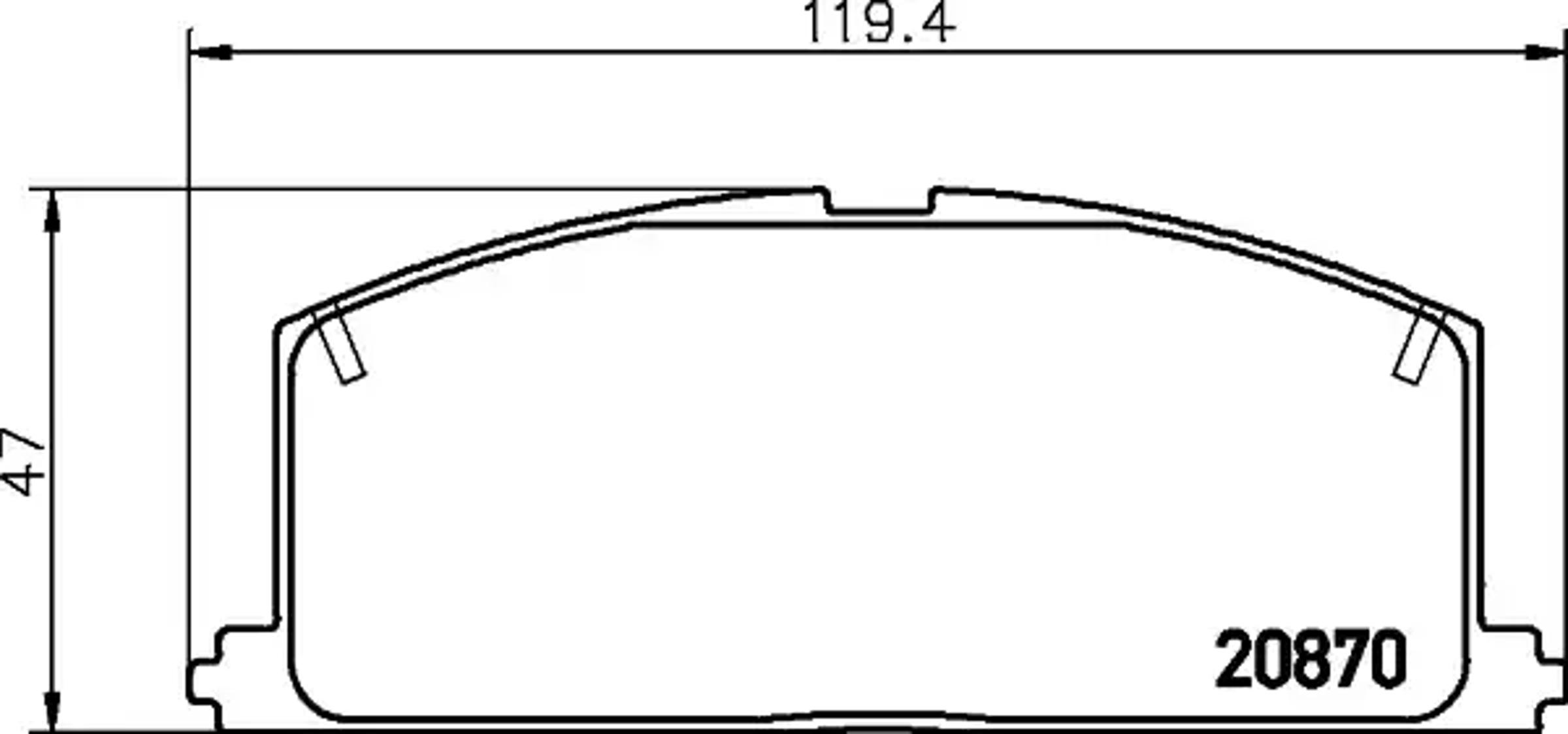 Колодки тормозные дисковые HELLA/BEHR/PAGID T0318