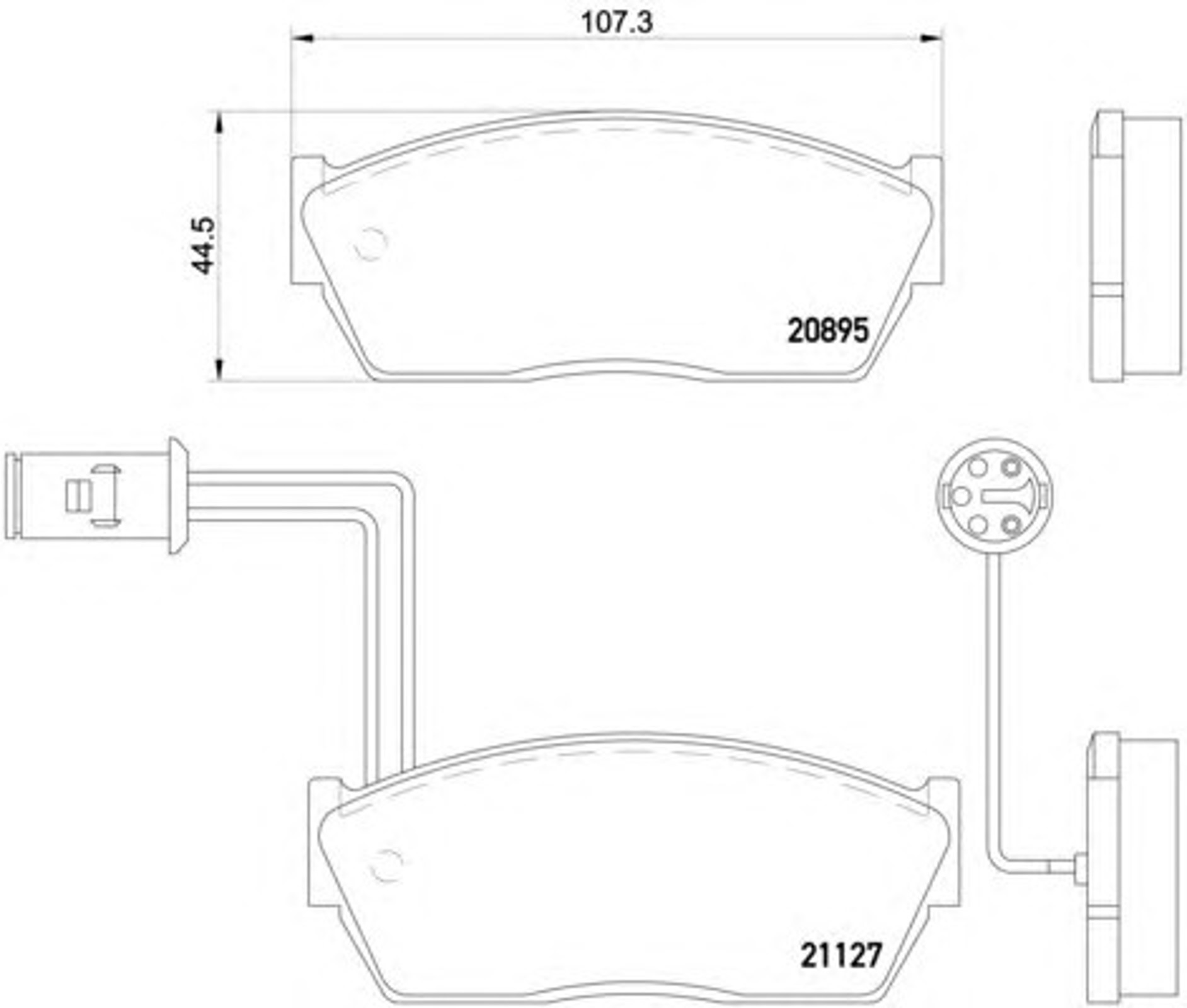 Колодки тормозные дисковые HELLA/BEHR/PAGID T0371