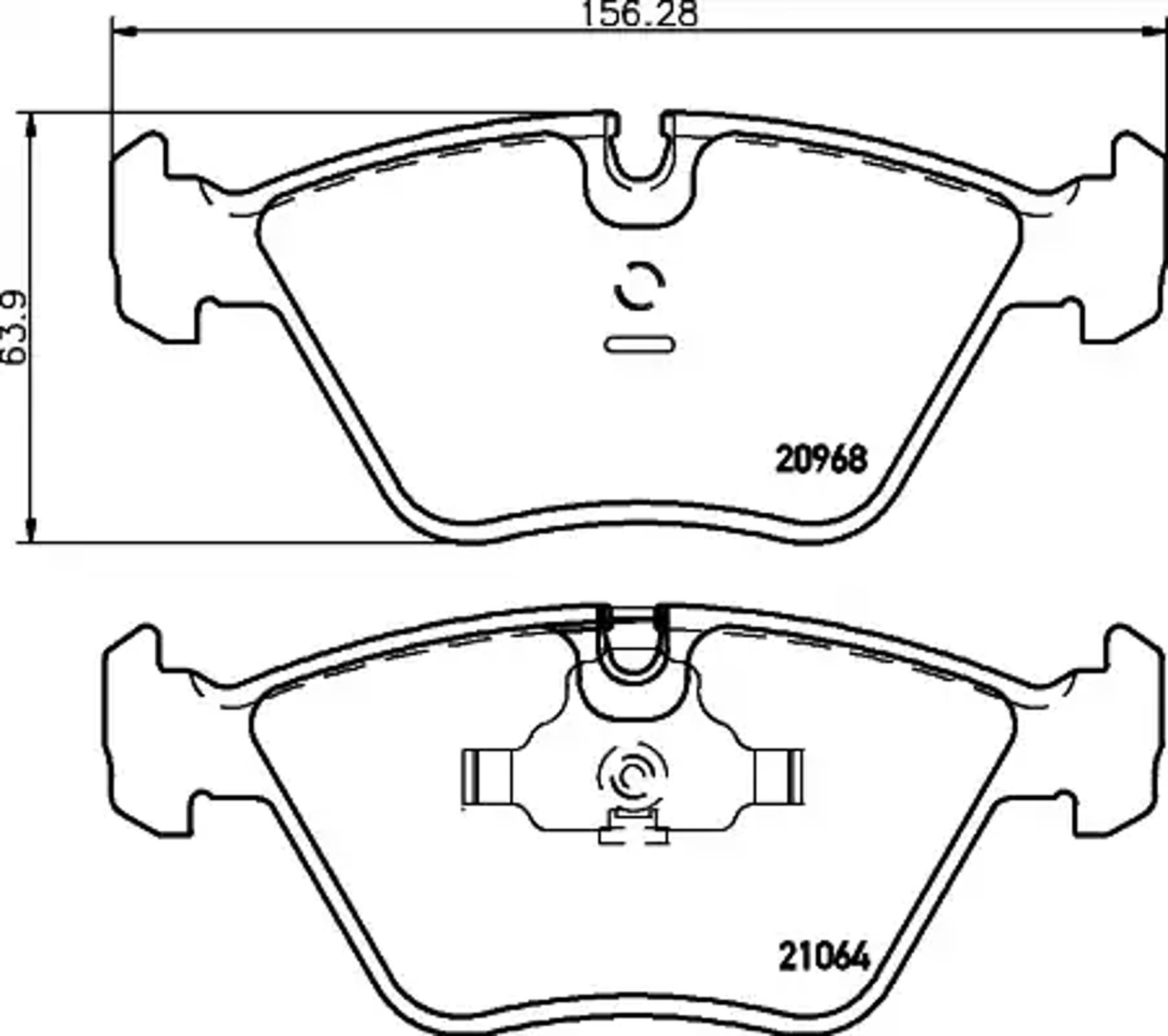 Колодки тормозные дисковые HELLA/BEHR/PAGID T1026