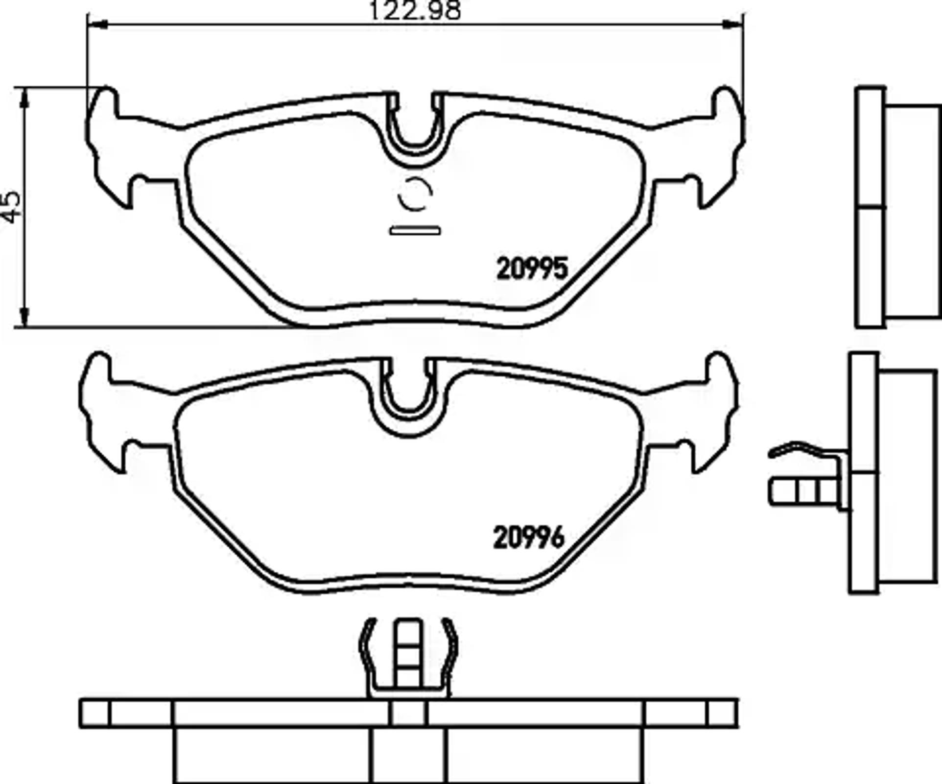 Колодки тормозные дисковые HELLA/BEHR/PAGID T1027