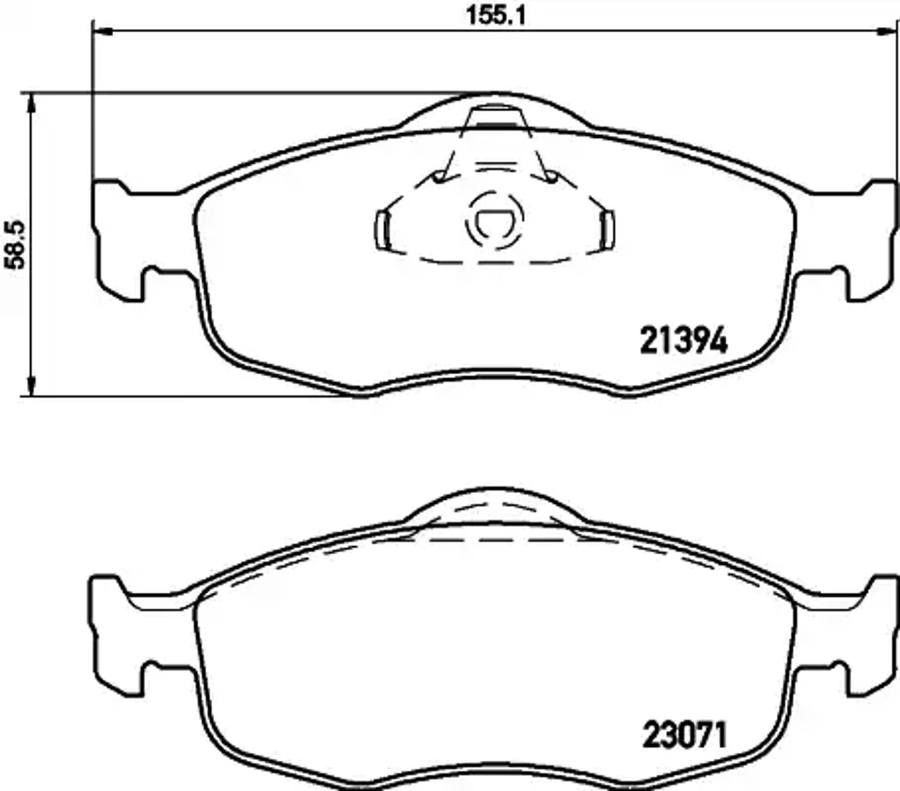 Колодки тормозные дисковые HELLA/BEHR/PAGID T1062